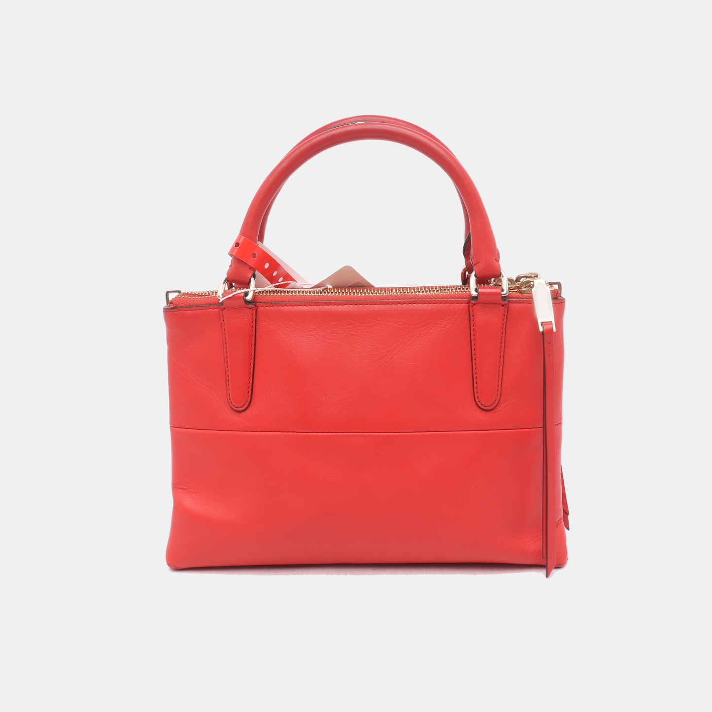 COACH Tote bag Red Leather Crossbody Single Shoulder Bag Handbag Golden hardware Removable shoulder strap-(SKU)-11962000