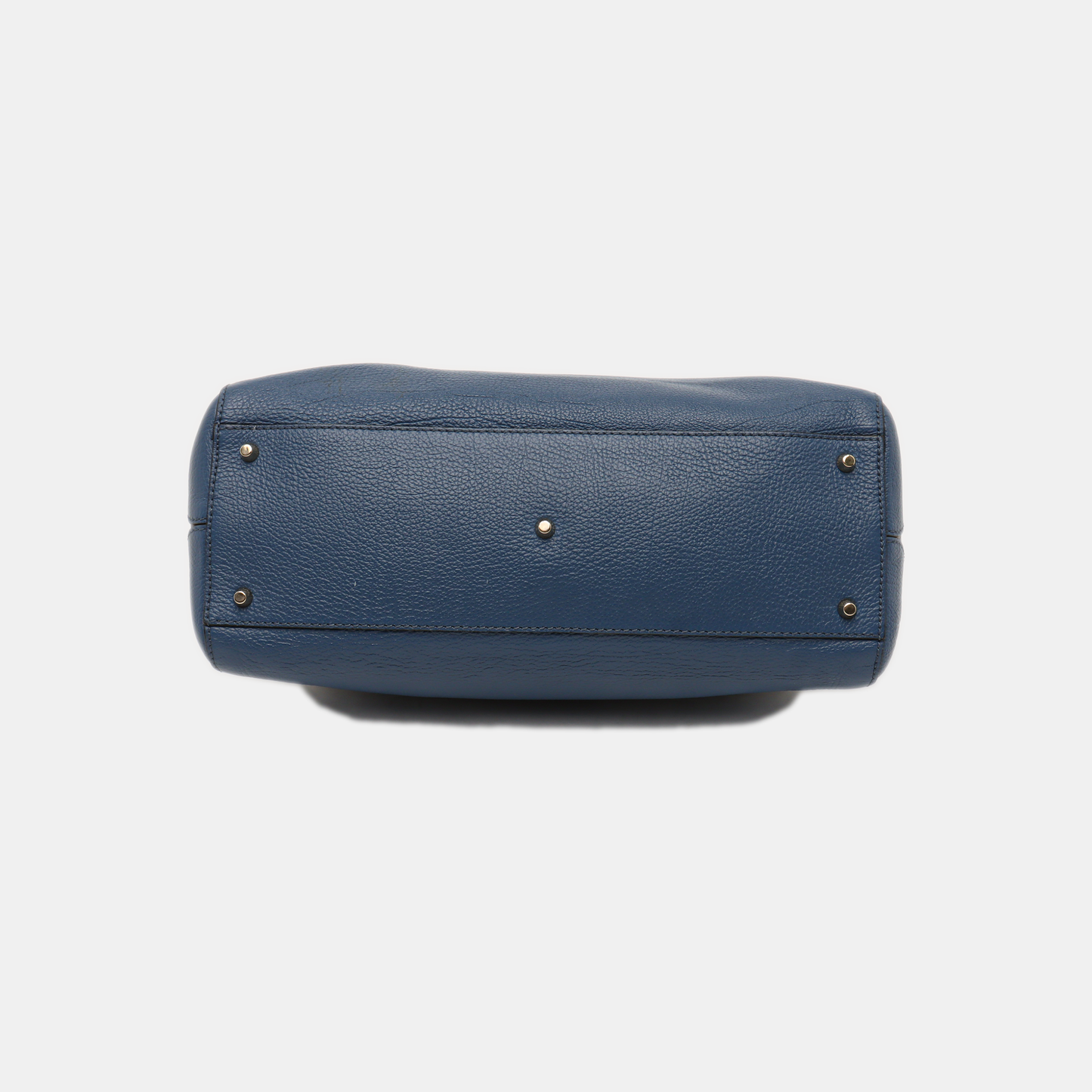 FURLA Blue cowhide single shoulder bag Golden hardware Removable shoulder strap-(SKU)-14420389