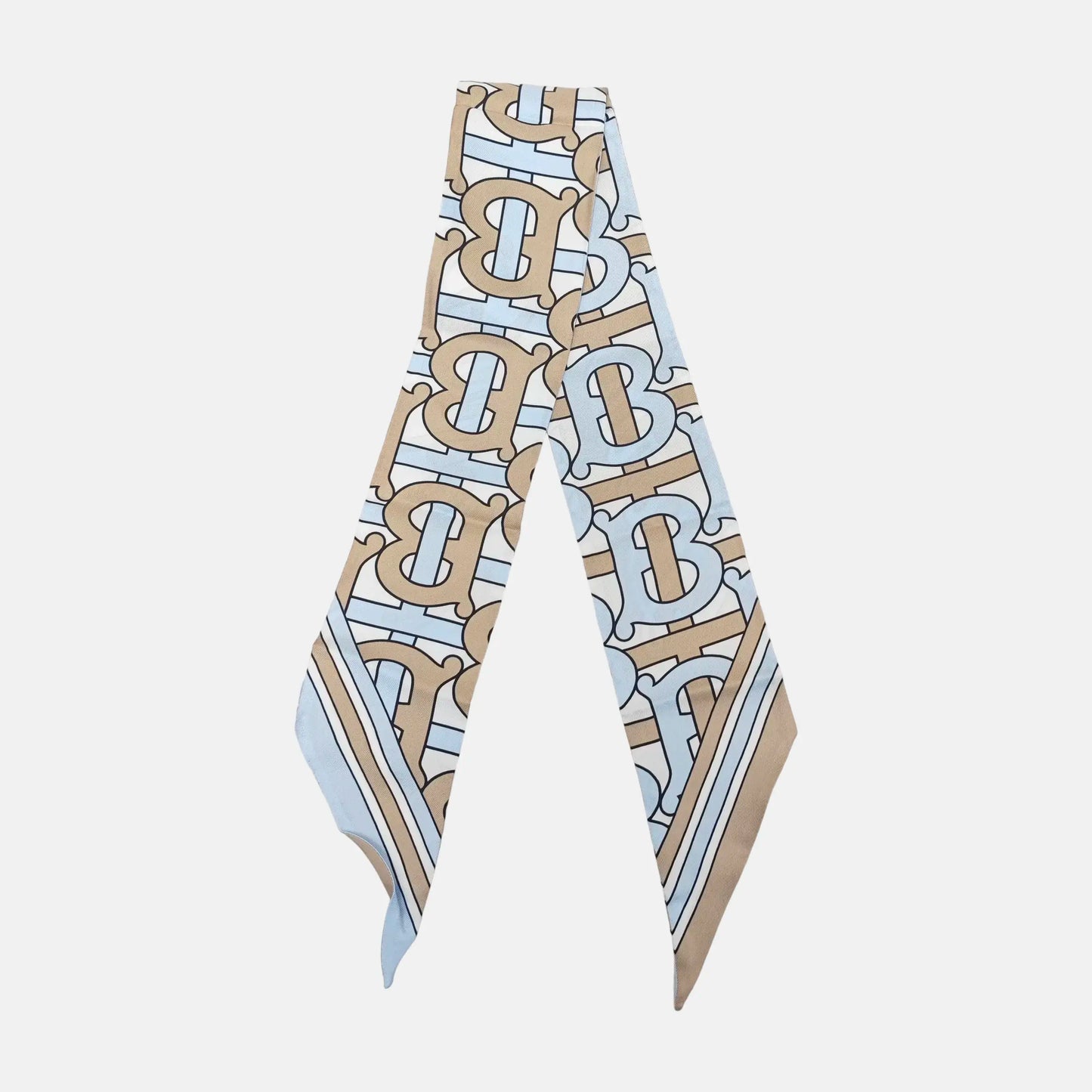 BURBERRY Blue Silk Tie-(SKU)-948182340