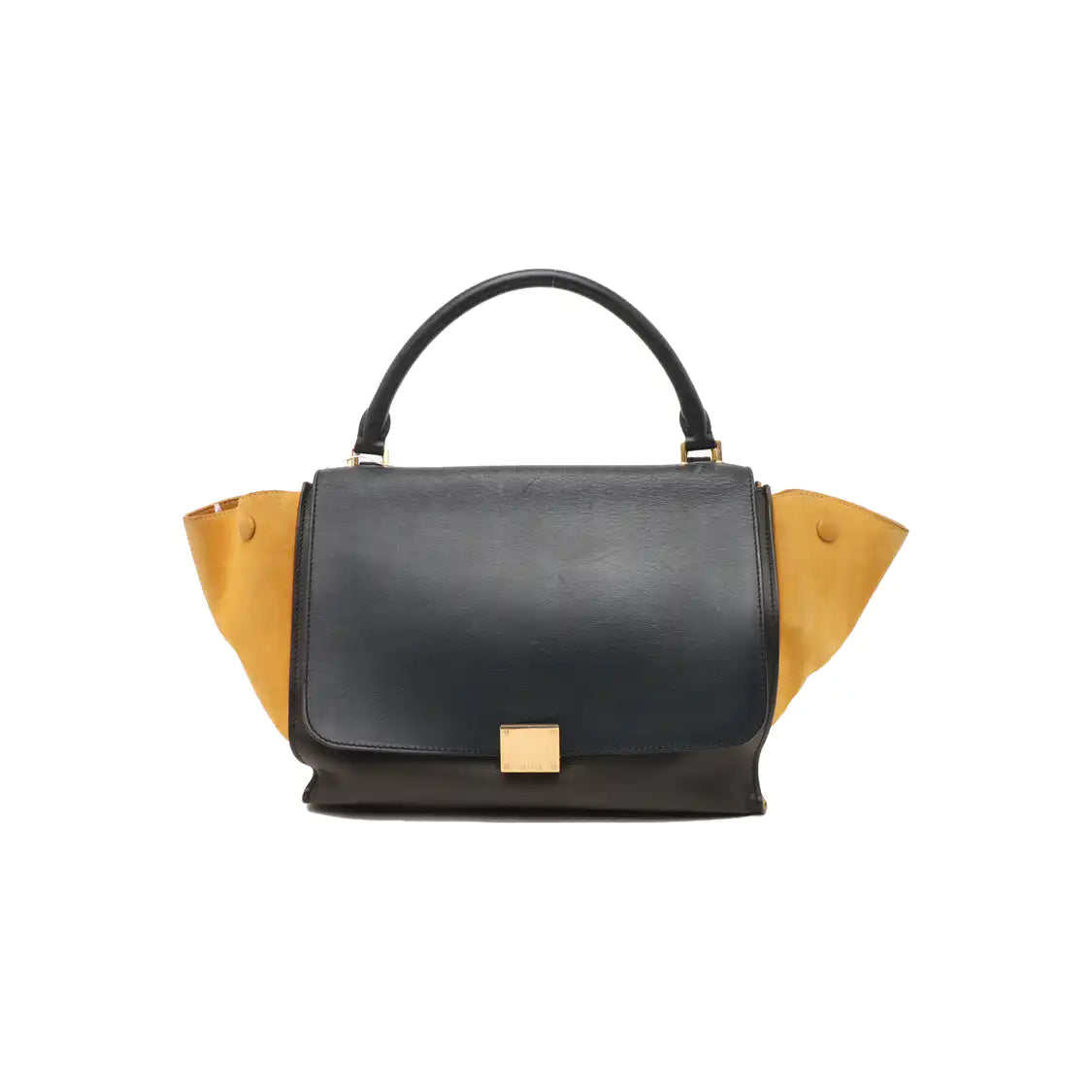 CELINE TRAPEZE Medium size Multicolor Cowhide Hammock Bag Single Shoulder Bag Handbag Golden hardware Removable shoulder strap-(SKU)-938678386