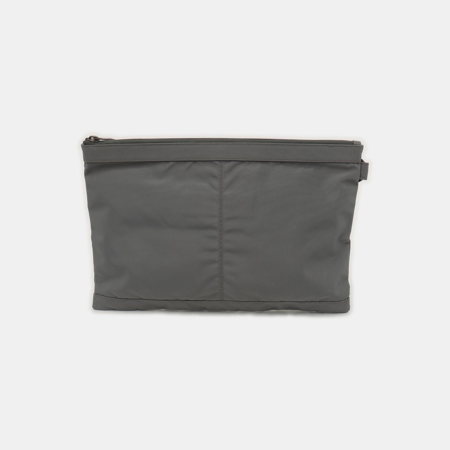 BALENCIAGA Classic City Gray Canvas Studs Clutch Silver Hardware-(SKU)-935826835