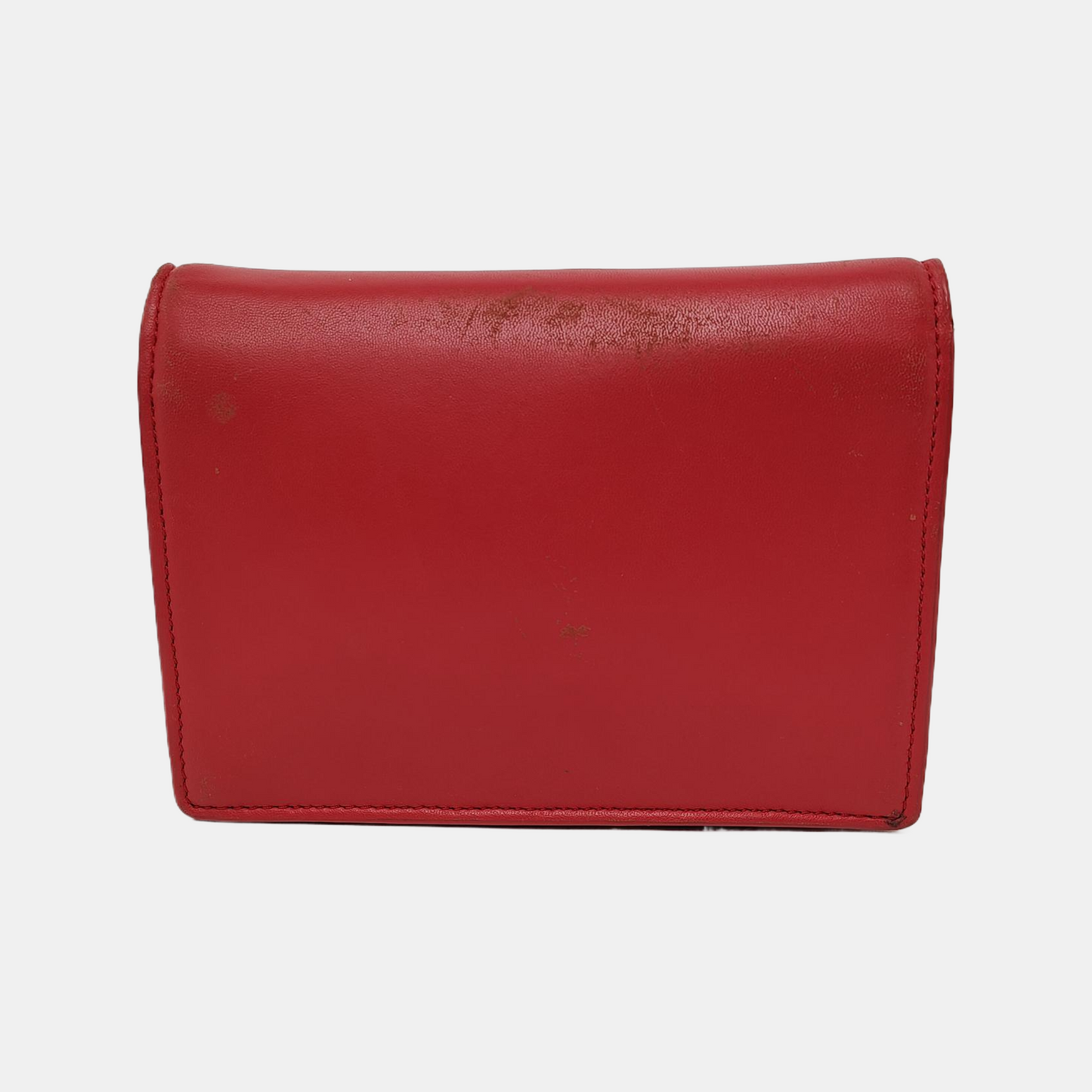 Kate Spade Red Leather Single Shoulder Bag Crossbody Bag Golden hardware Removable shoulder strap-(SKU)-941435596