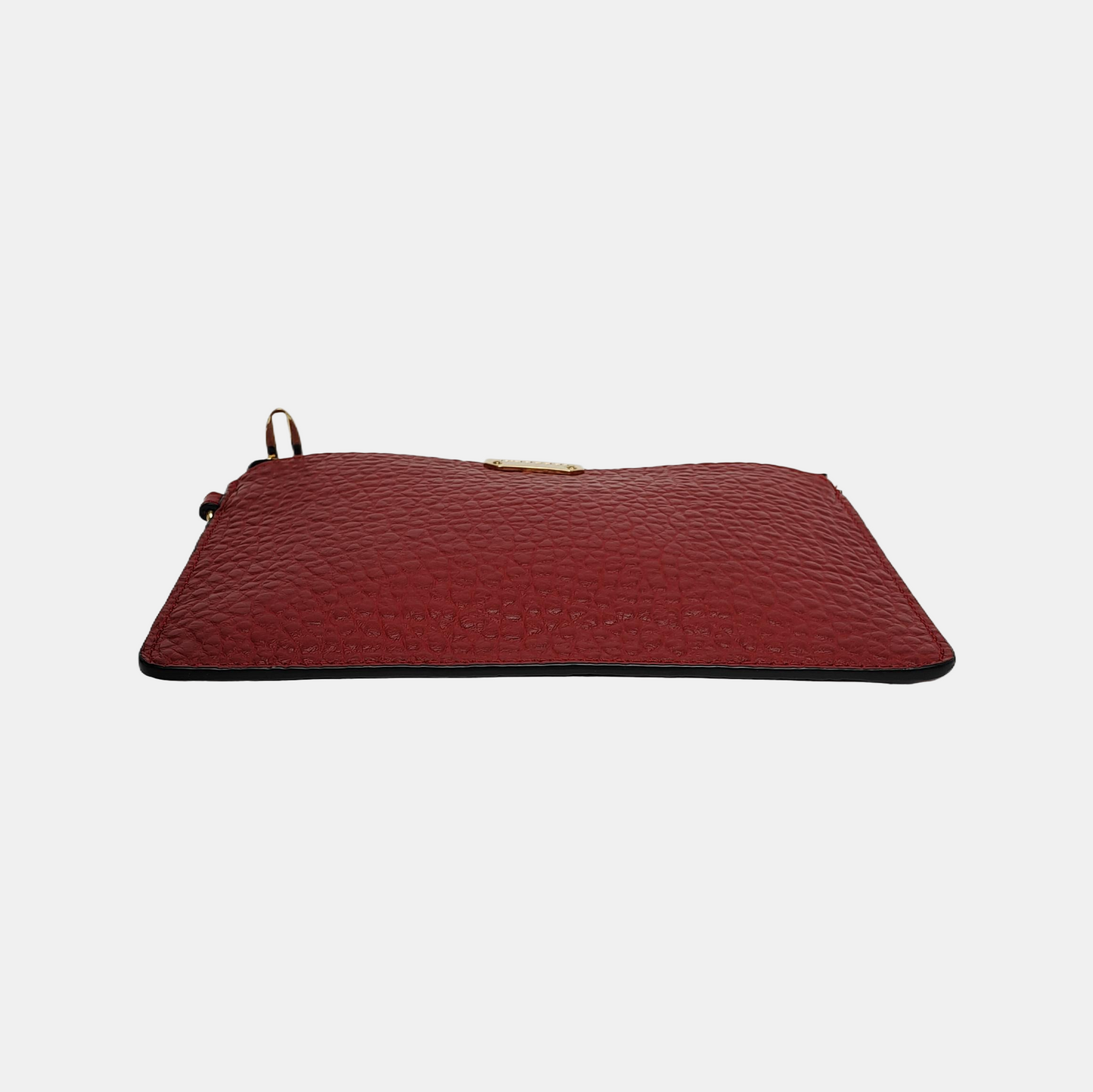 BURBERRY Clifton Red Cowhide Handbag Golden hardware-(SKU)-942447227