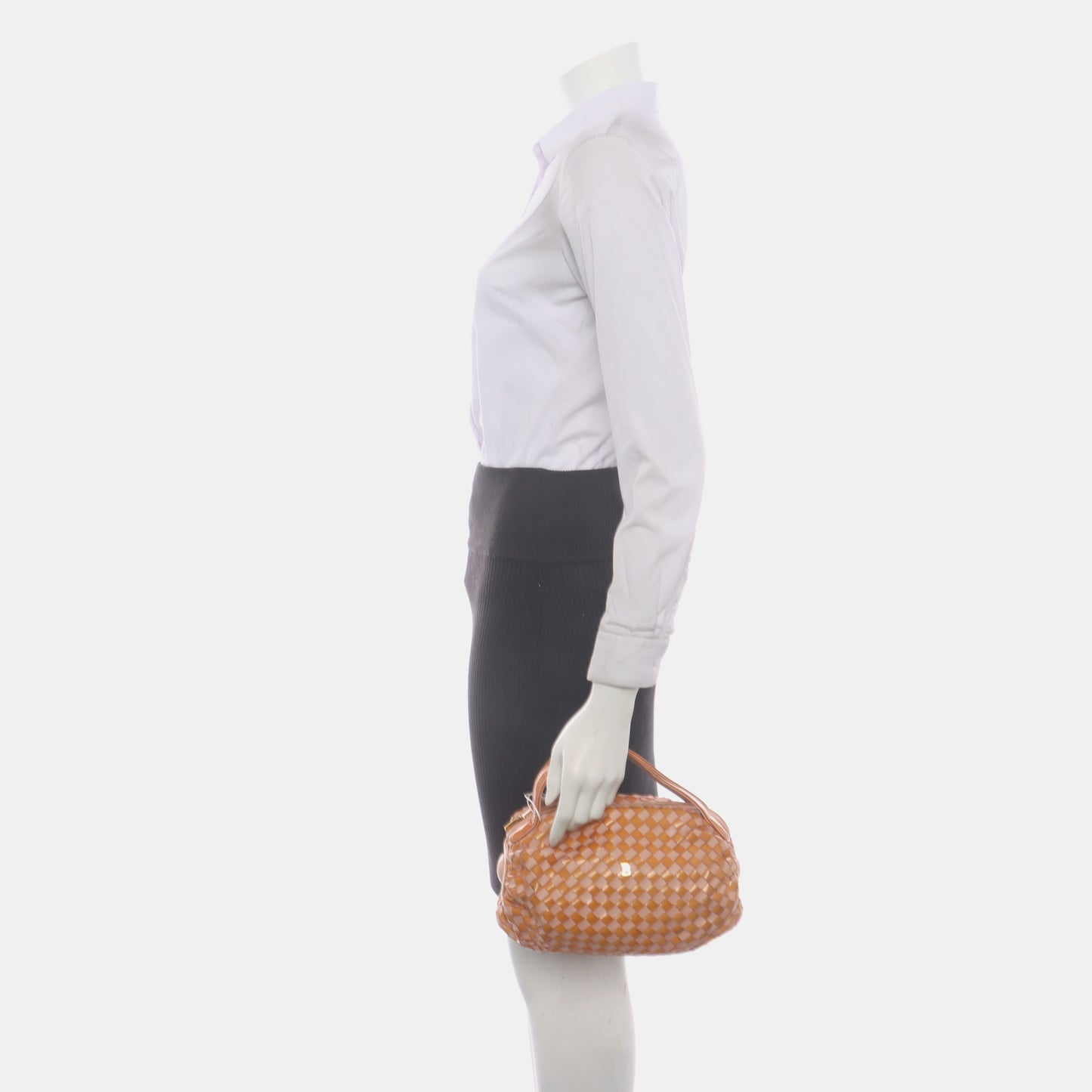 BALLY Tote bag Brown Leather Woven Handbag Golden hardware-(SKU)-935403864