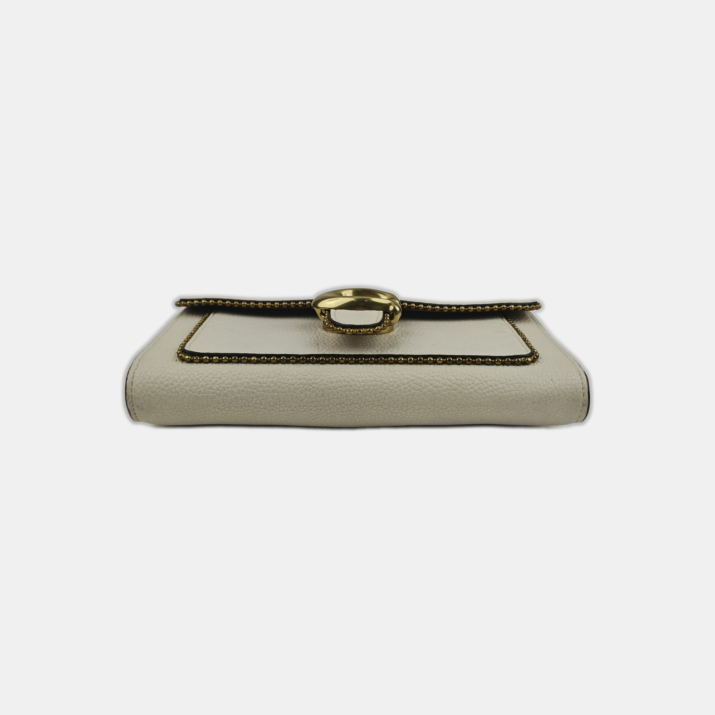 COACH TABBY White Leather Single Shoulder Bag Golden hardware Removable shoulder strap-(SKU)-939762938