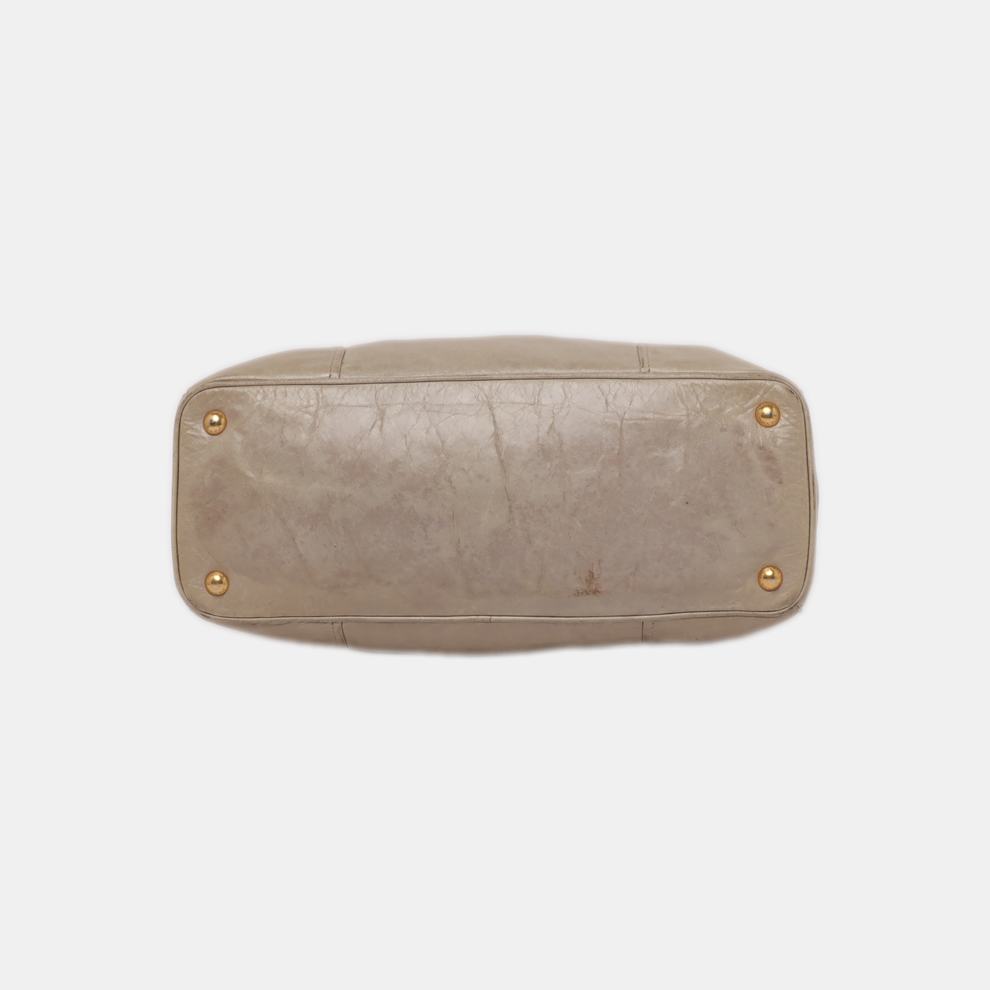 PRADA Green Cowhide Handbag Shoulder Bag Golden hardware-(SKU)-13786138