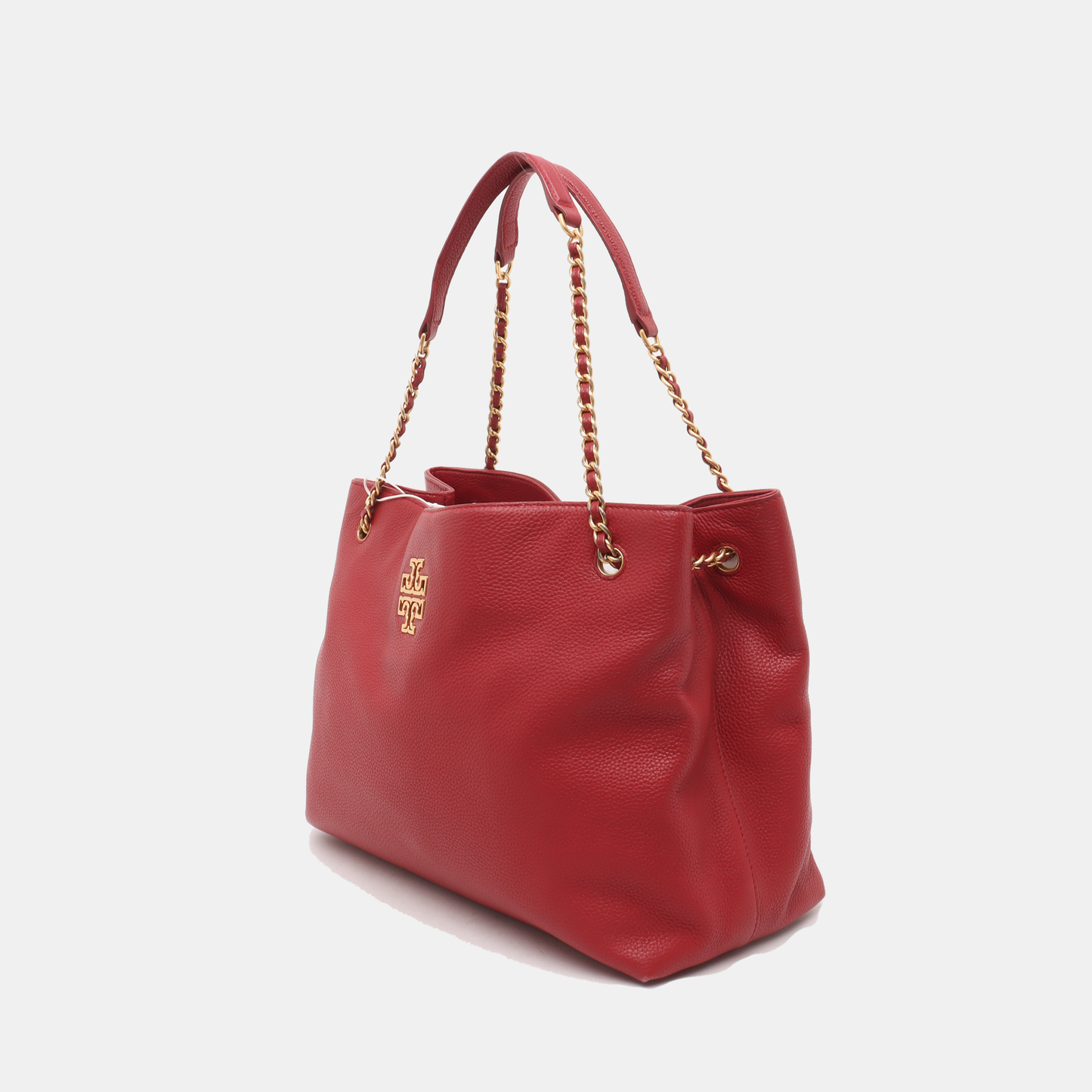 TORY BURCH Britten Red Cowhide Single Shoulder Bag Golden hardware-(SKU)-14400670