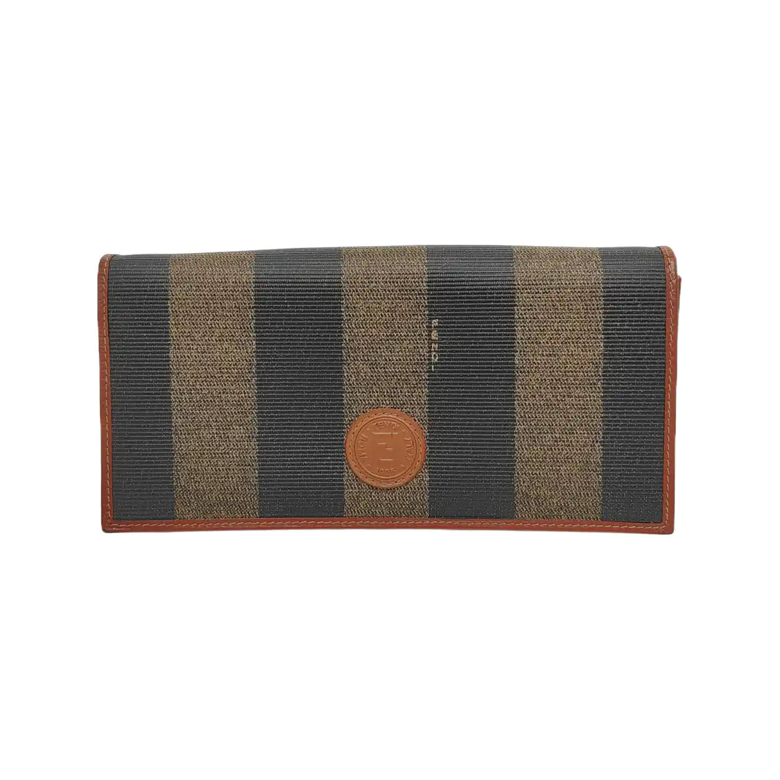 FENDI 拼色涂层帆布双F钱包 Golden hardware-(SKU)-945549641