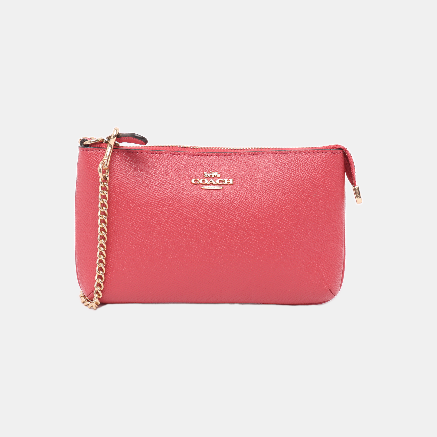 COACH Pink Leather Tote Bag Golden hardware-(SKU)-14375595