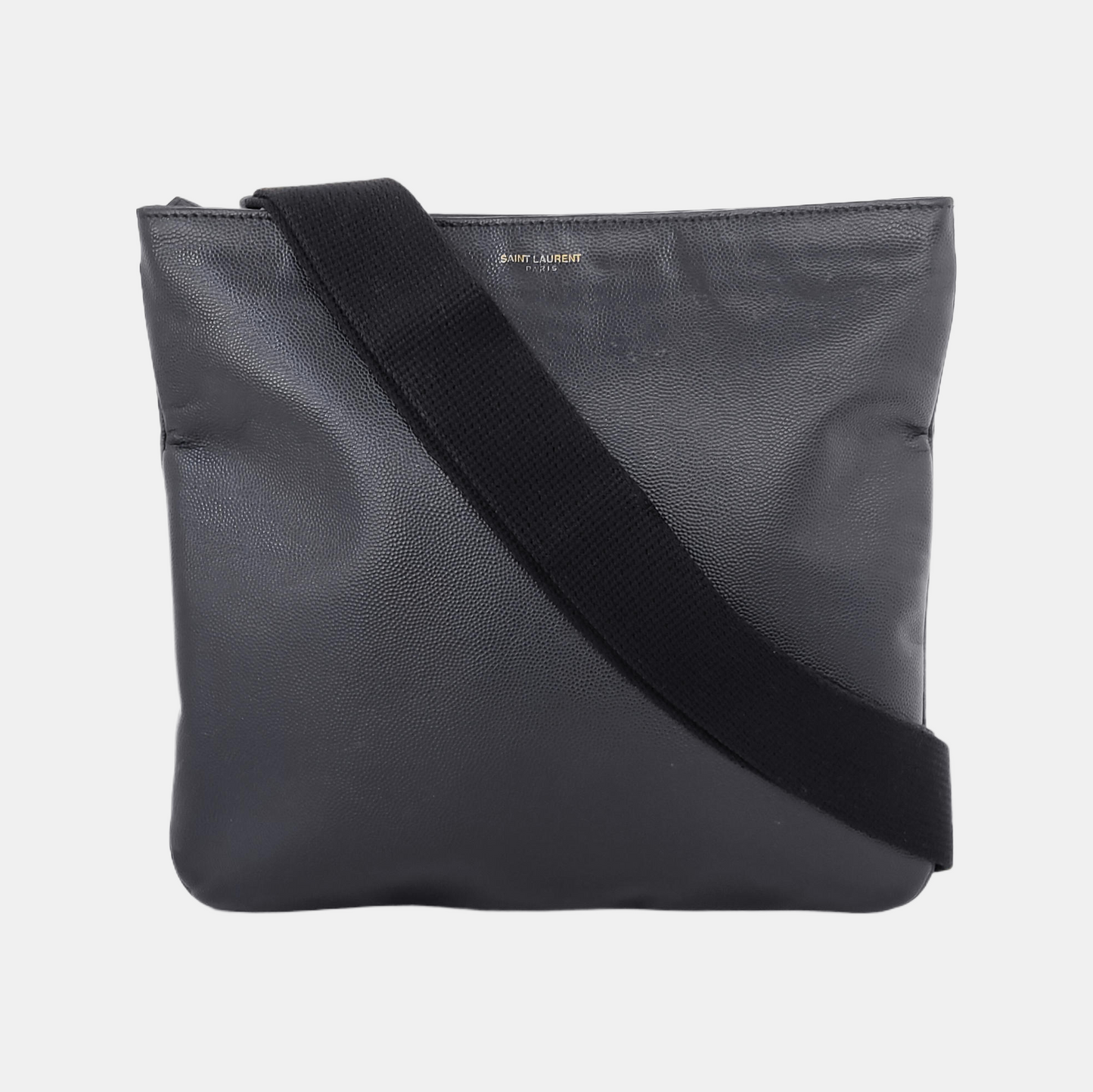 YSL Dark blue cowhide shoulder bag-(SKU)-943923815