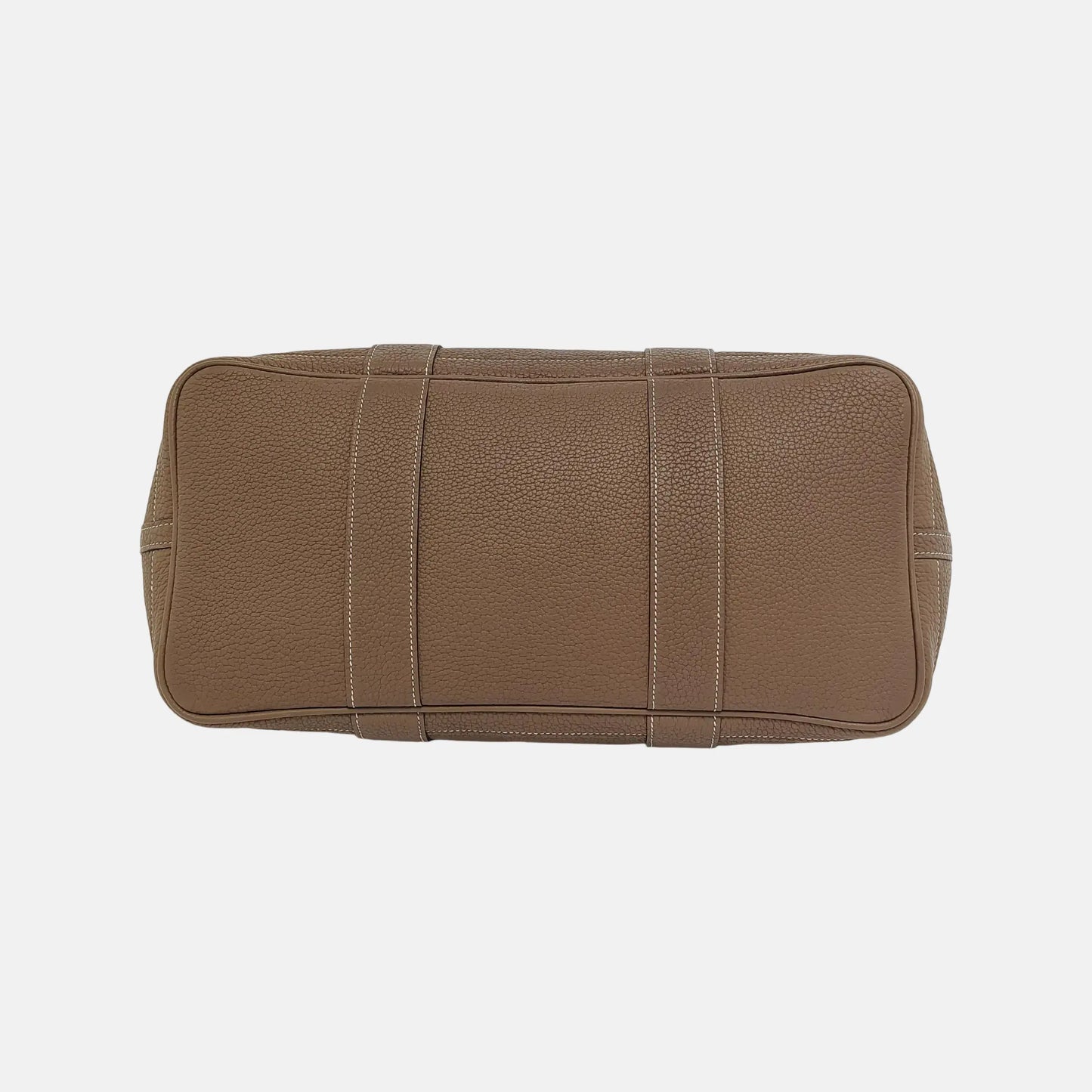 HERMÈS Garden Party 36 Taupe Negonda Calfskin Garden Bag with Detachable Strap, Silver Hardware, A-(SKU)-945825611