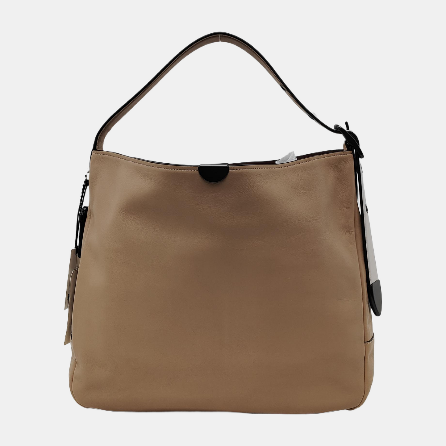 COACH Khaki cowhide single shoulder bag Black hardware-(SKU)-940524452