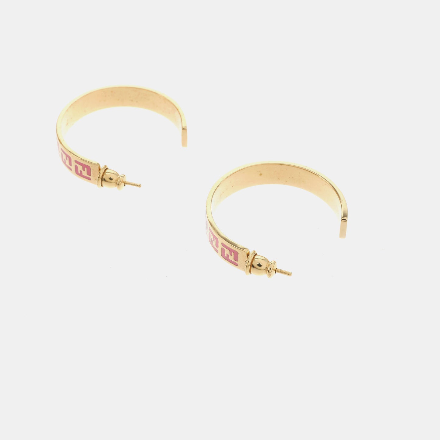 FENDI FF 金色合金其他LOGO耳环-(SKU)-938869056