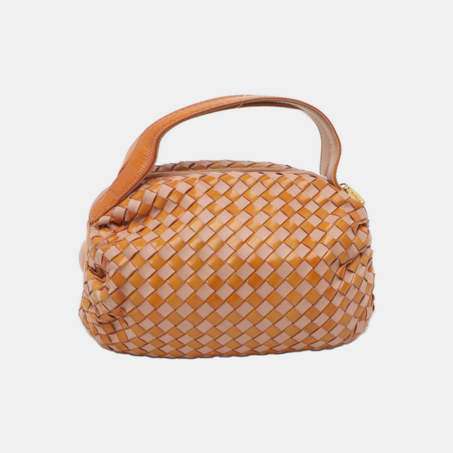 BALLY Tote bag Brown Leather Woven Handbag Golden hardware-(SKU)-935403864