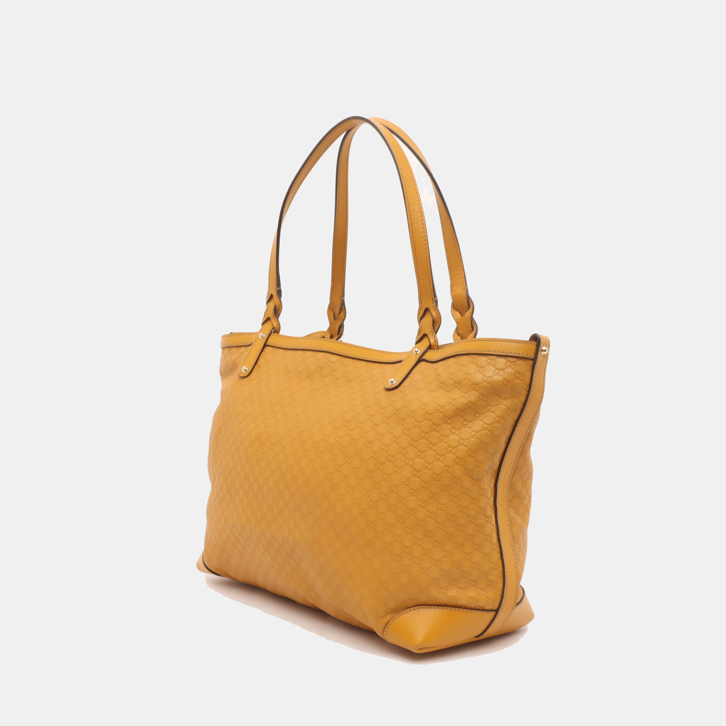 GUCCI Tote bag Yellow Calfskin Monogrammed Quilted Single Shoulder Bag, Handbag Golden hardware Sub-bag-(SKU)-14459801