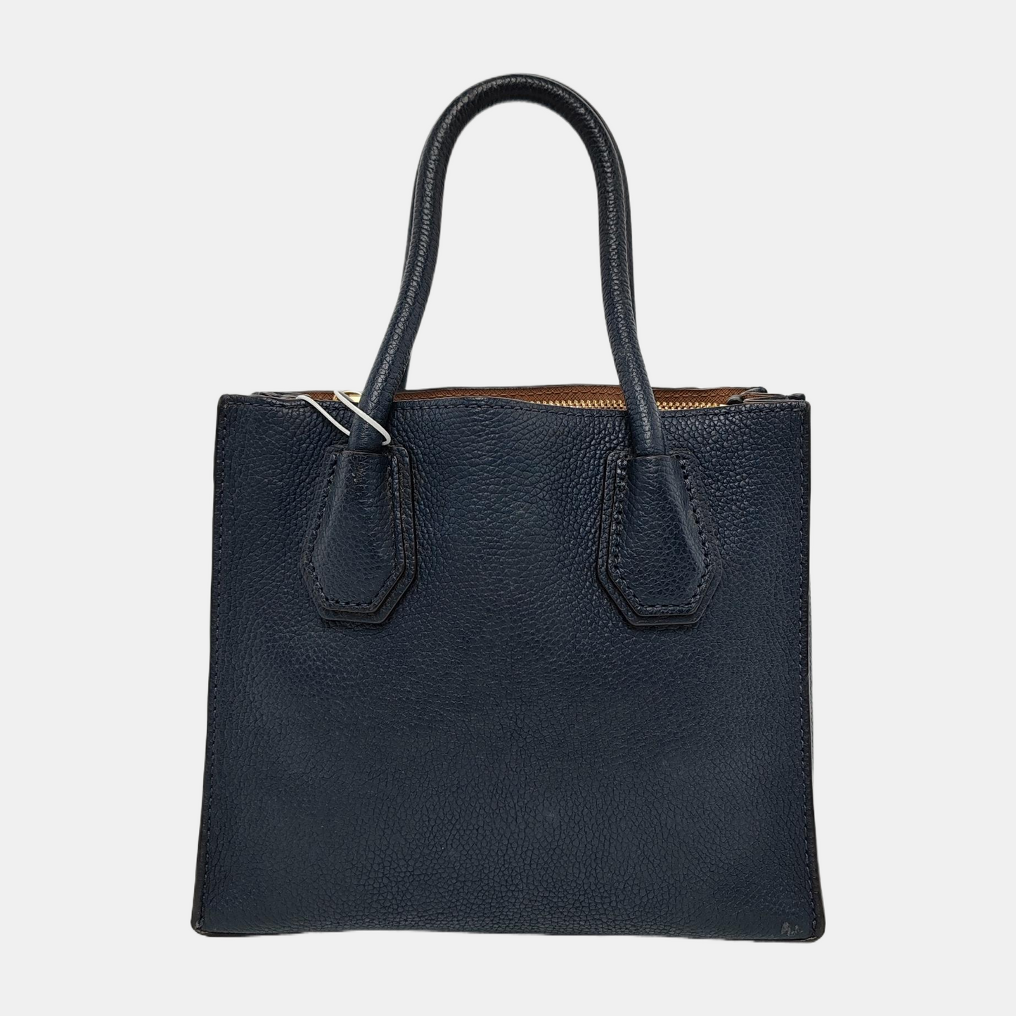MICHAEL KORS Mercer Medium size Dark Blue Cowhide Embossed Single Shoulder Bag Handbag Crossbody Bag Golden hardware Removable shoulder strap-(SKU)-940019872