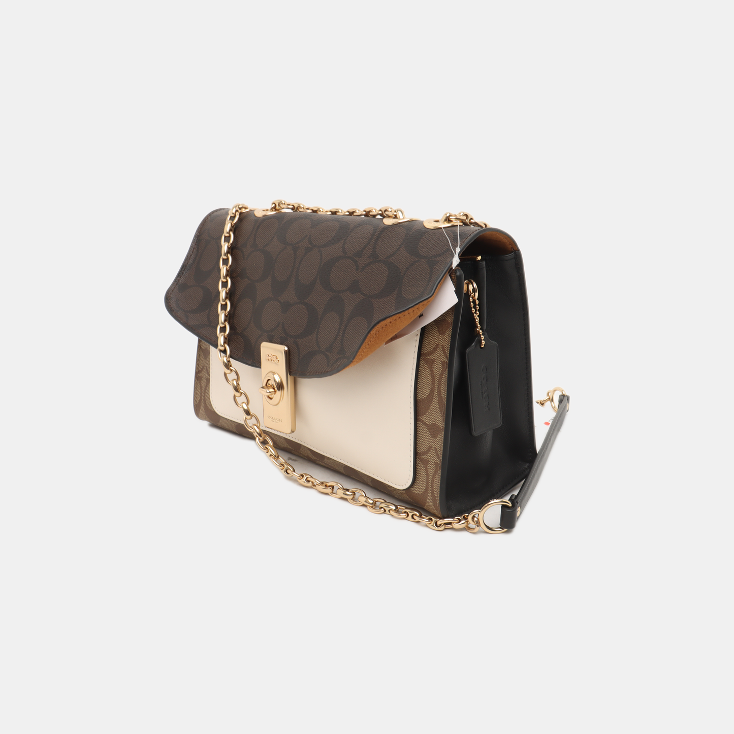 COACH Multicolor Coated Canvas La Vieille Russie Single Shoulder Bag Crossbody Bag Golden hardware-(SKU)-937763825