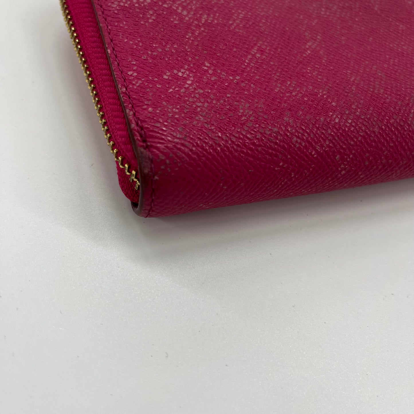 COACH Pink leather wallet Silver Hardware-(SKU)-11550117