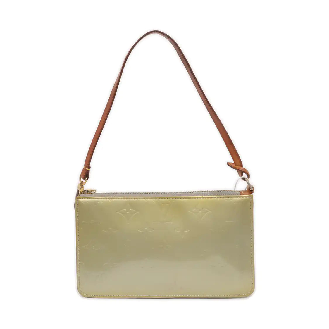 LOUIS VUITTON LEXINGTON Light Green Cowhide Monogrammed Crumpled Shoulder Bag Single Shoulder Bag Golden hardware Removable shoulder strap-(SKU)-939883232