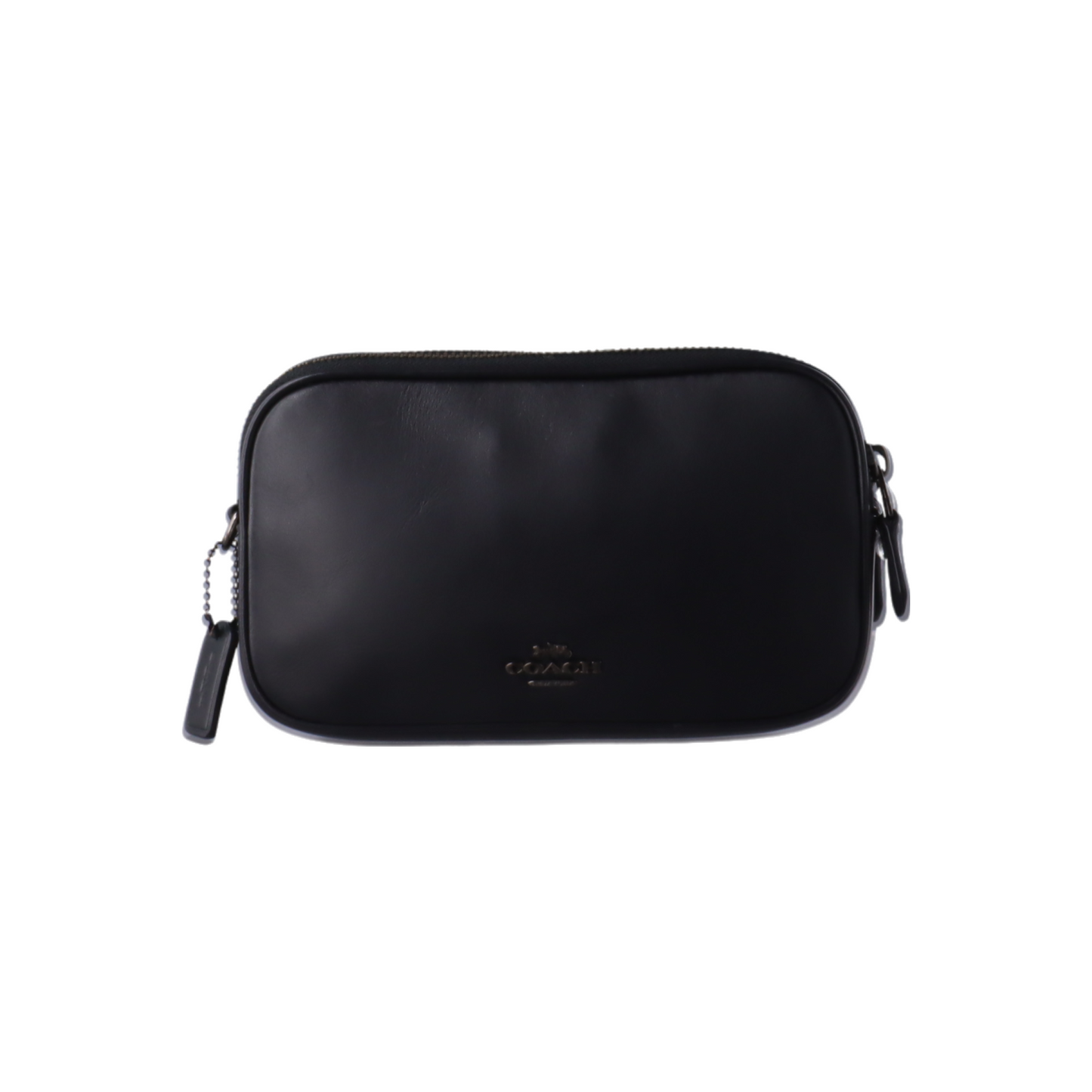 COACH SADIE Black Leather Stud Embossed Crossbody Shoulder Bag Black hardware Removable shoulder strap-(SKU)-13028836
