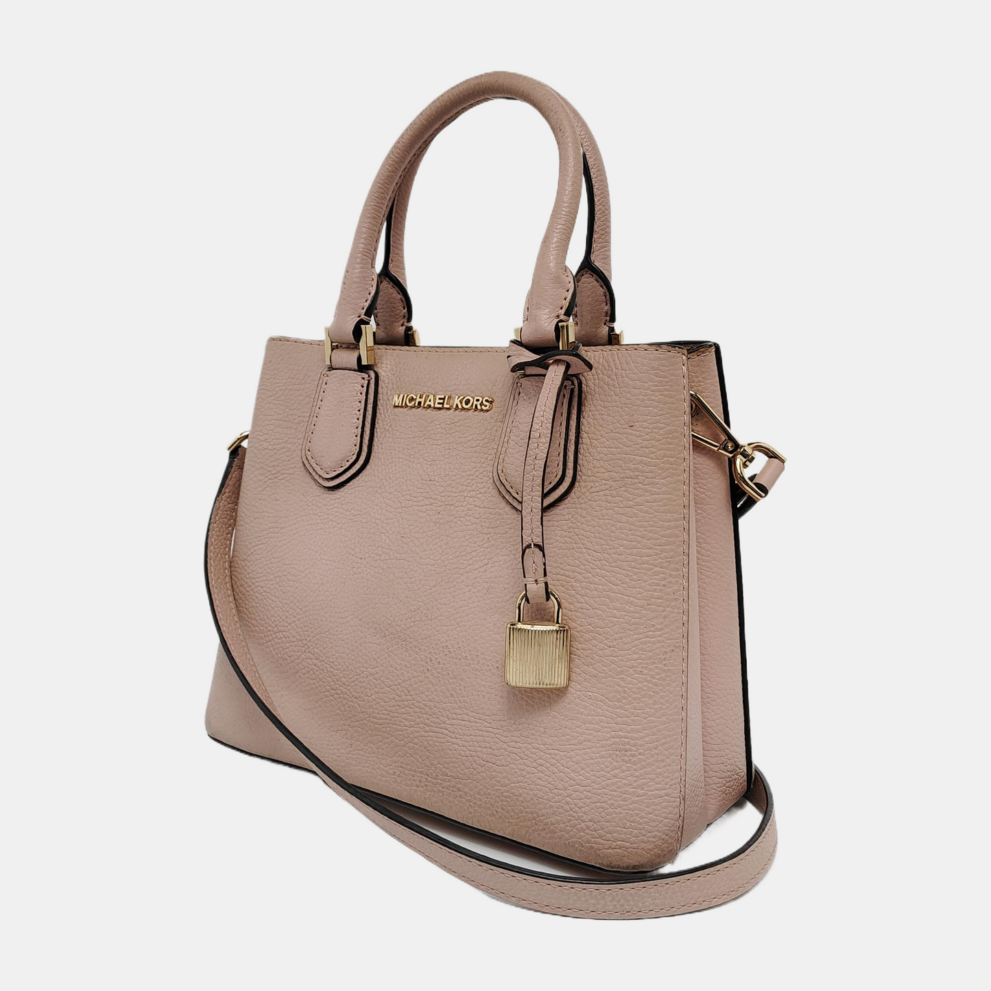 MICHAEL KORS Tote bag Medium size Pink Cowhide Crossbody Tote Bag Single Shoulder Golden hardware Removable shoulder strap-(SKU)-944298162