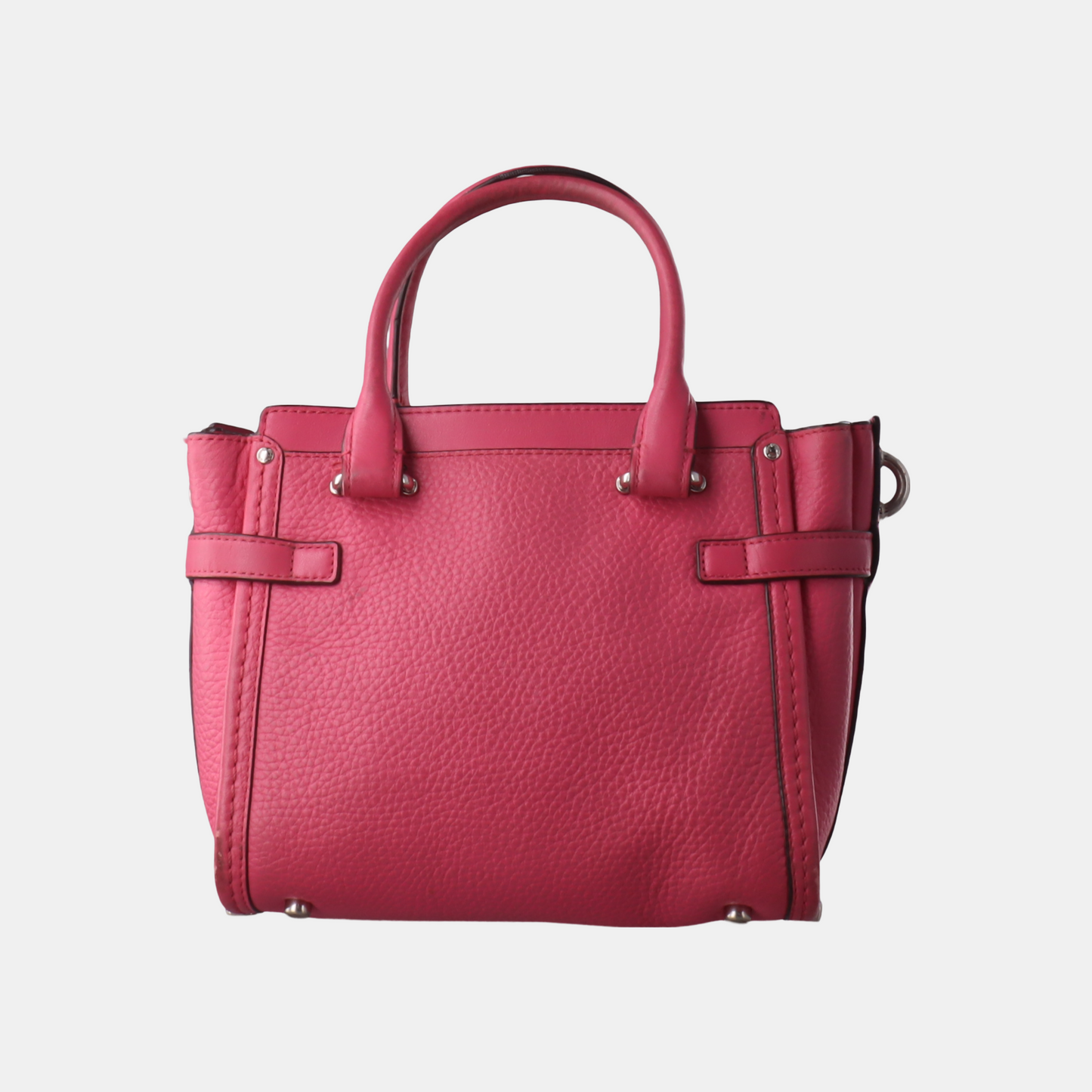 COACH SWAGGER Pink Cowhide Crossbody Bag Ruthenium color hardware Removable shoulder strap-(SKU)-928838798