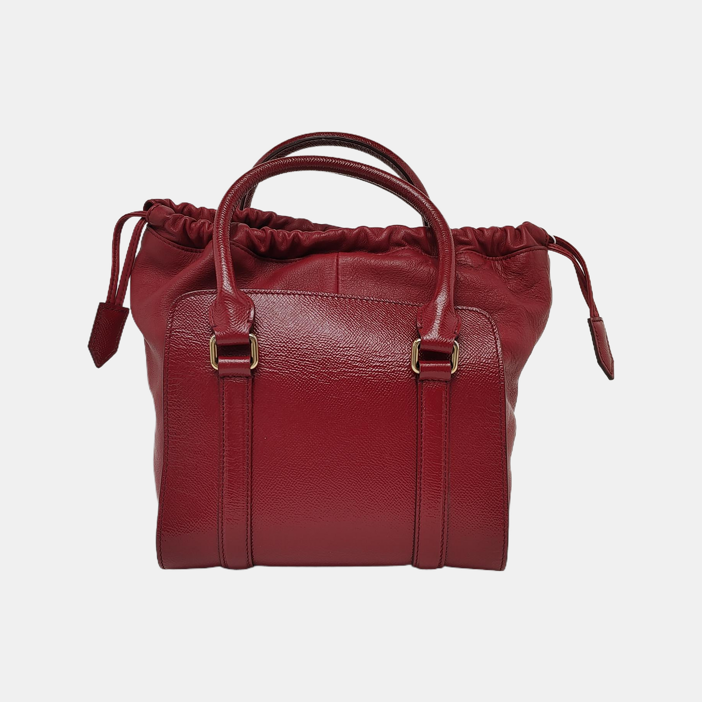 BURBERRY Dinton Red Cowhide Single Shoulder Bag Handbag Crossbody Bag Golden hardware Removable shoulder strap-(SKU)-943696805