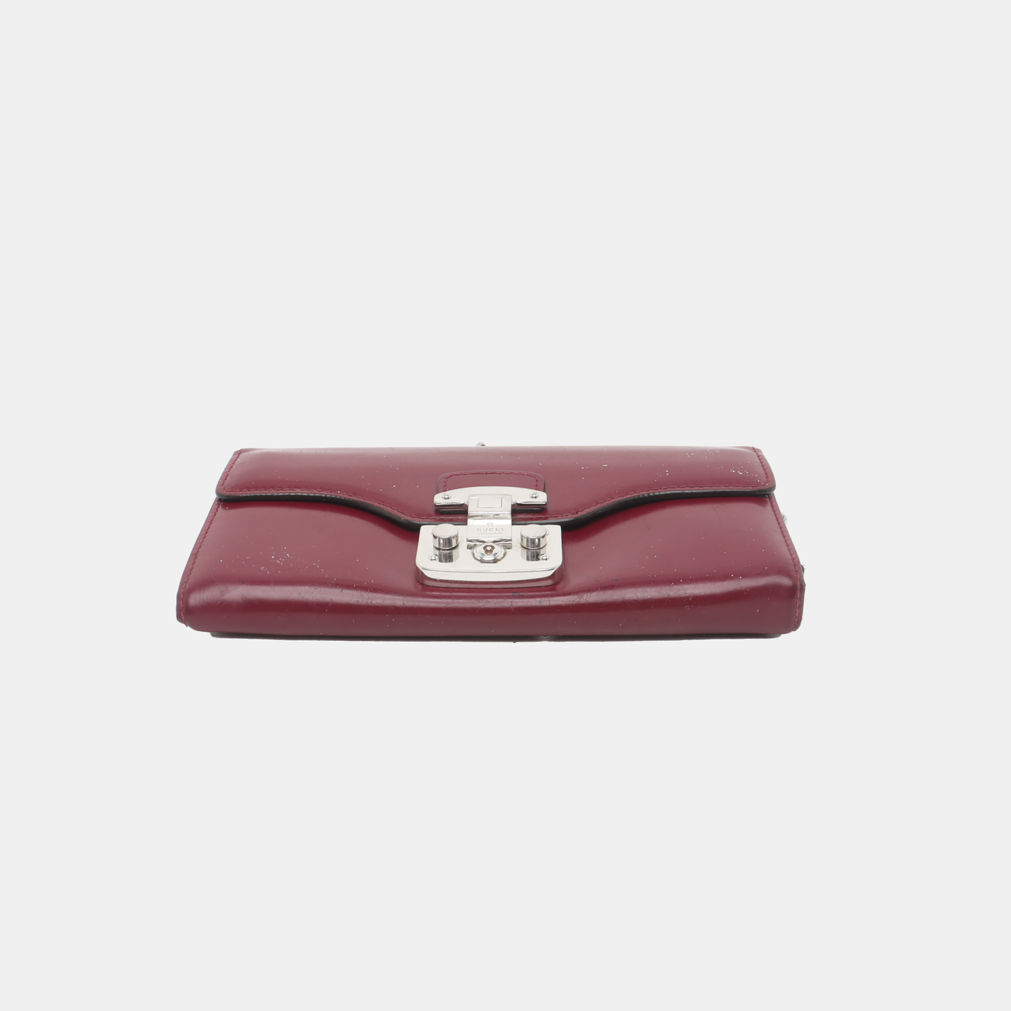 GUCCI Plum Purple Cowhide Tote Bag Silver Hardware Removable shoulder strap-(SKU)-938135471