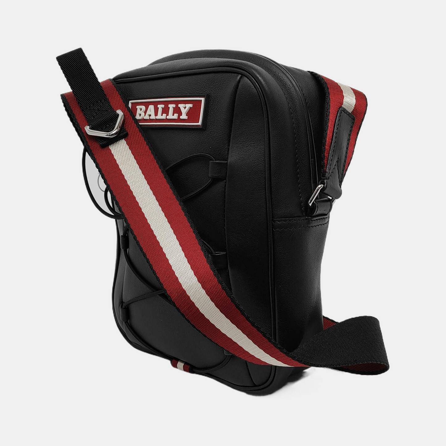 BALLY Camera Bag Black Cowhide Single Shoulder Bag Crossbody Bag Silver Hardware-(SKU)-944005829