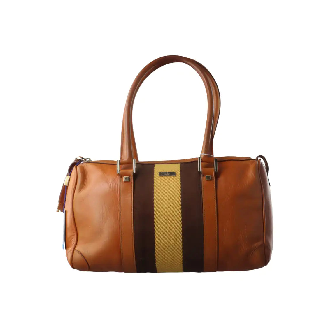 GUCCI Brown Leather Tote Bag Shoulder Bag Golden hardware-(SKU)-932783273
