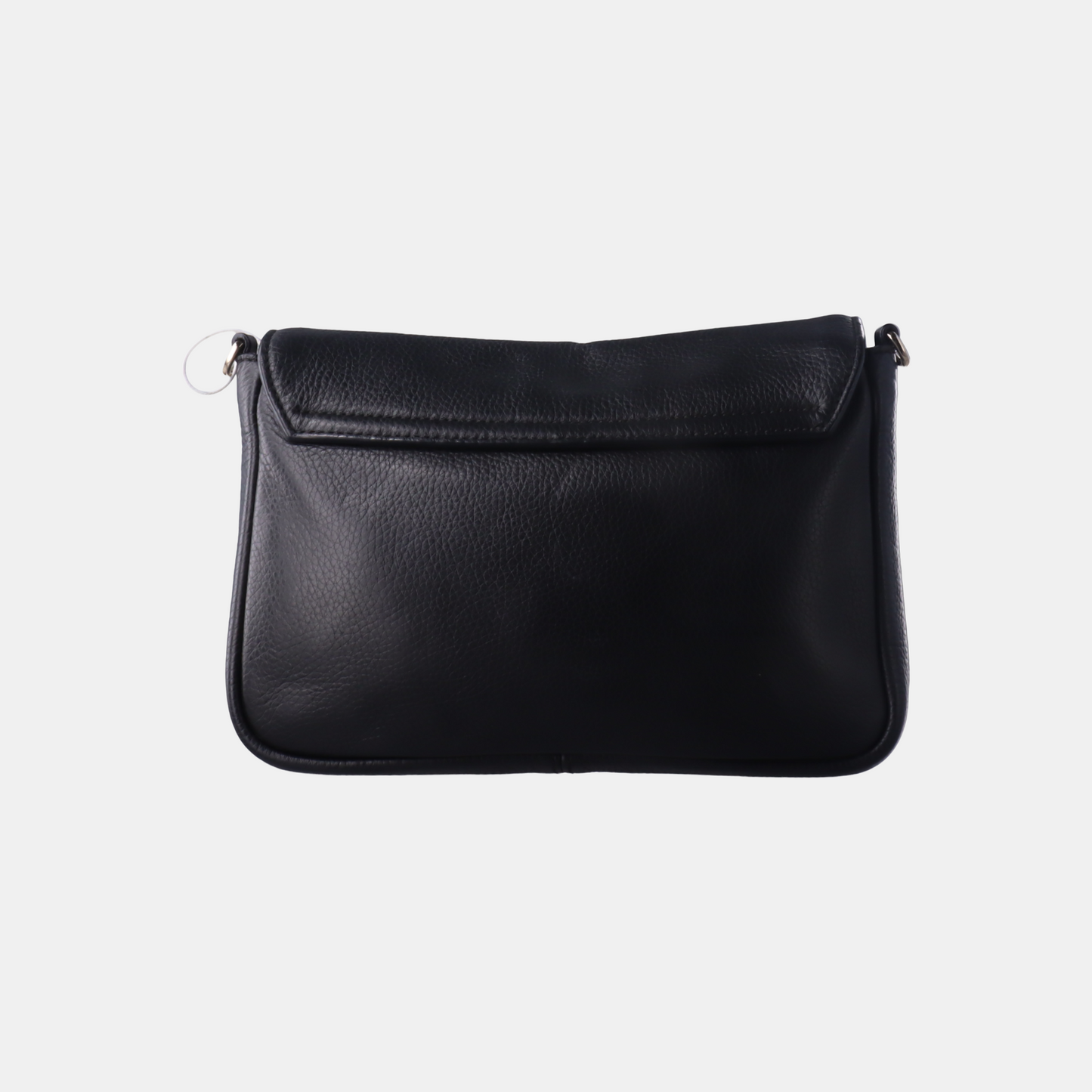 COCCINELLE Black Leather Single Shoulder Bag Golden hardware Removable shoulder strap-(SKU)-14421257