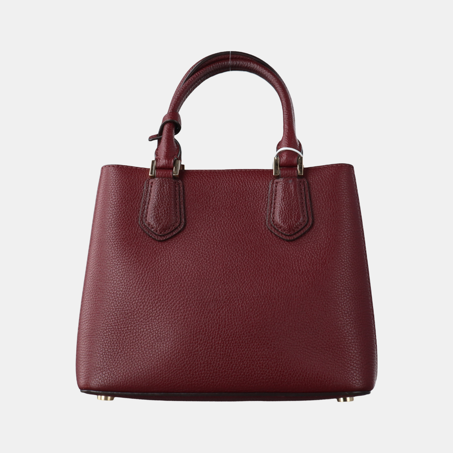 MICHAEL KORS Mercer Burgundy Cowhide Studs Handbag Single Shoulder Bag Crossbody Bag Golden hardware-(SKU)-14232692