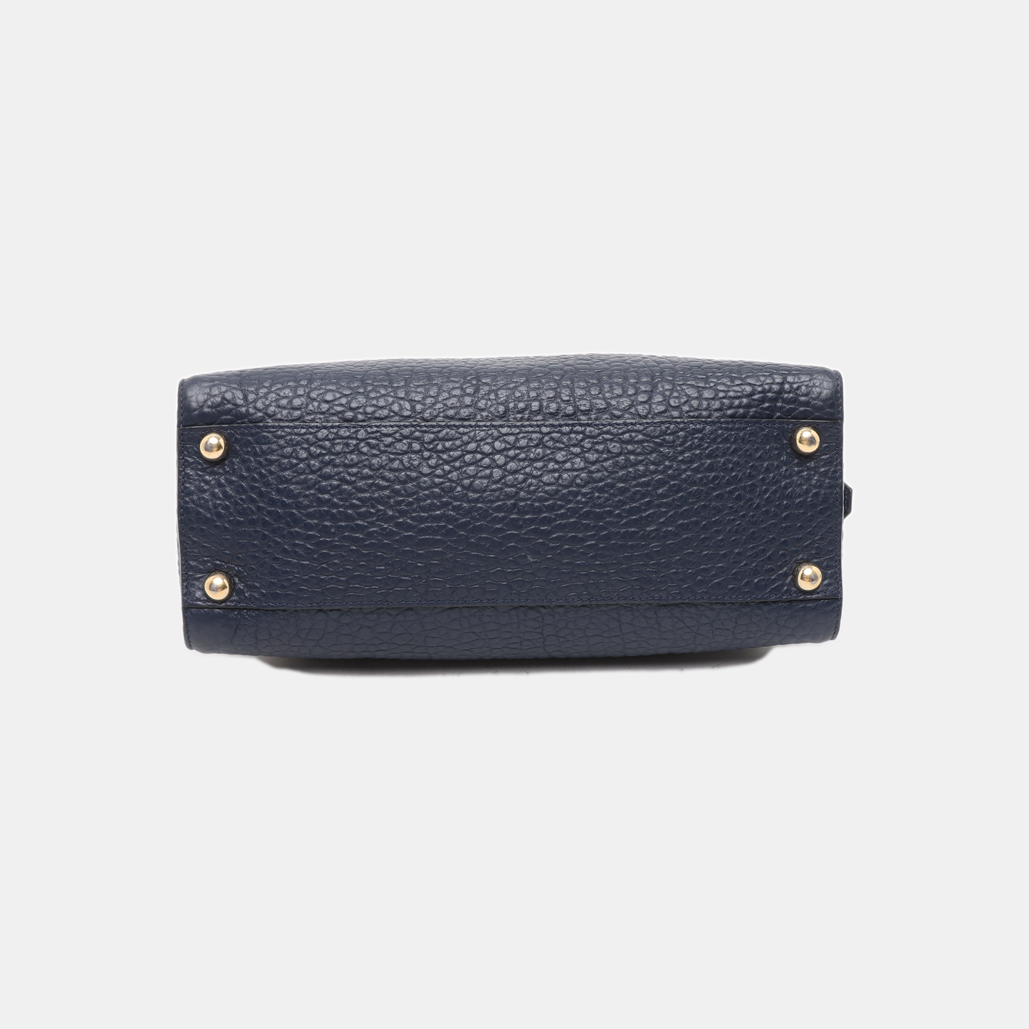 BURBERRY Gladstone Dark Blue Cowhide Single Shoulder Bag Handbag Golden hardware Removable shoulder strap-(SKU)-939605171