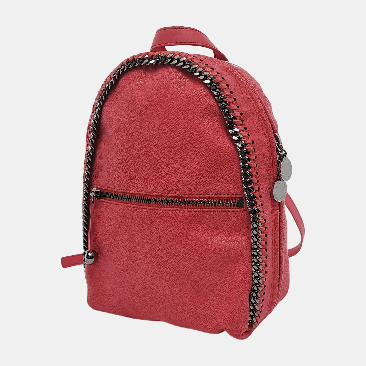 STELLA McCARTNEY Falabella Red Fabric Backpack Black hardware-(SKU)-944717374