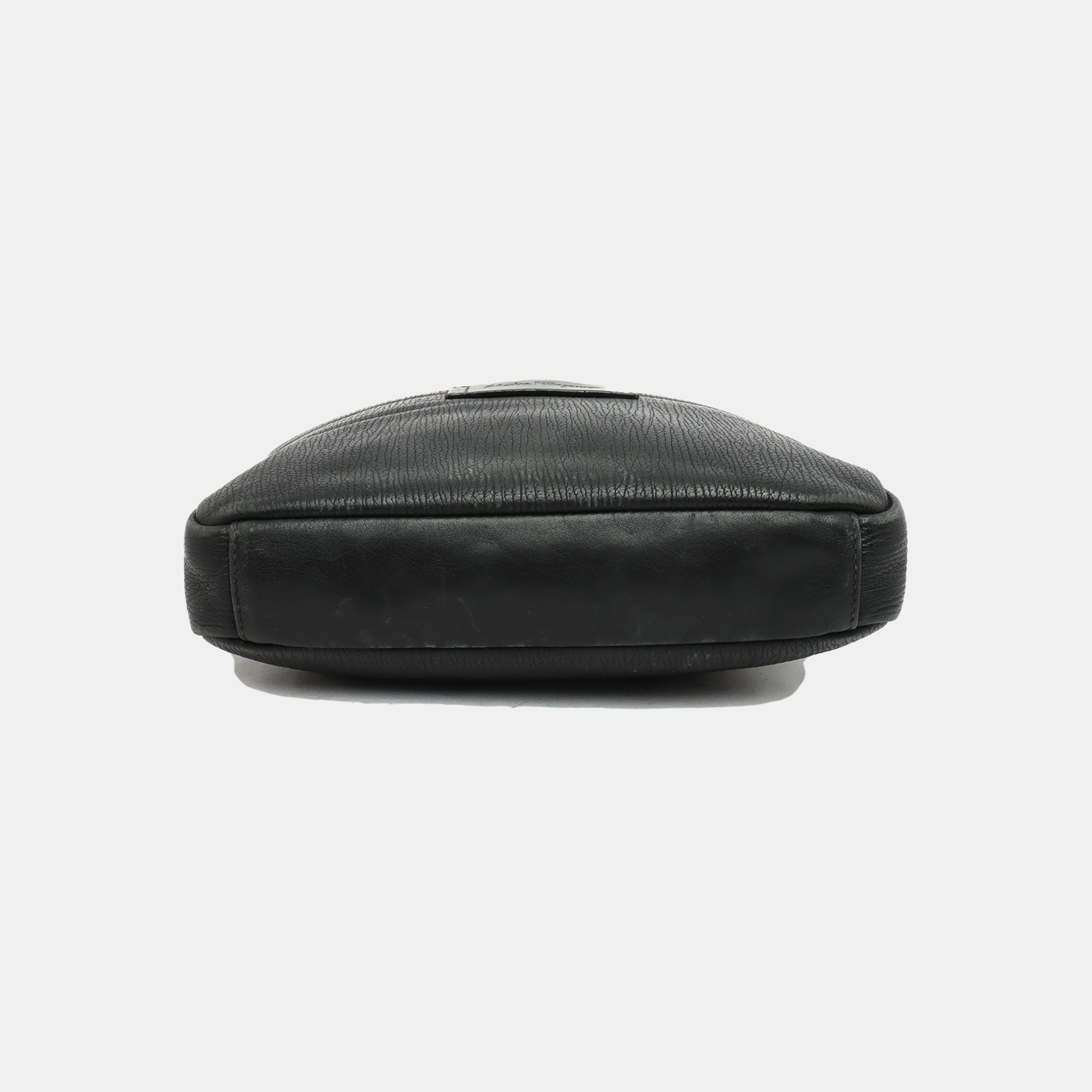 FERRAGAMO Black Cowhide Clutch Silver Hardware-(SKU)-12731394