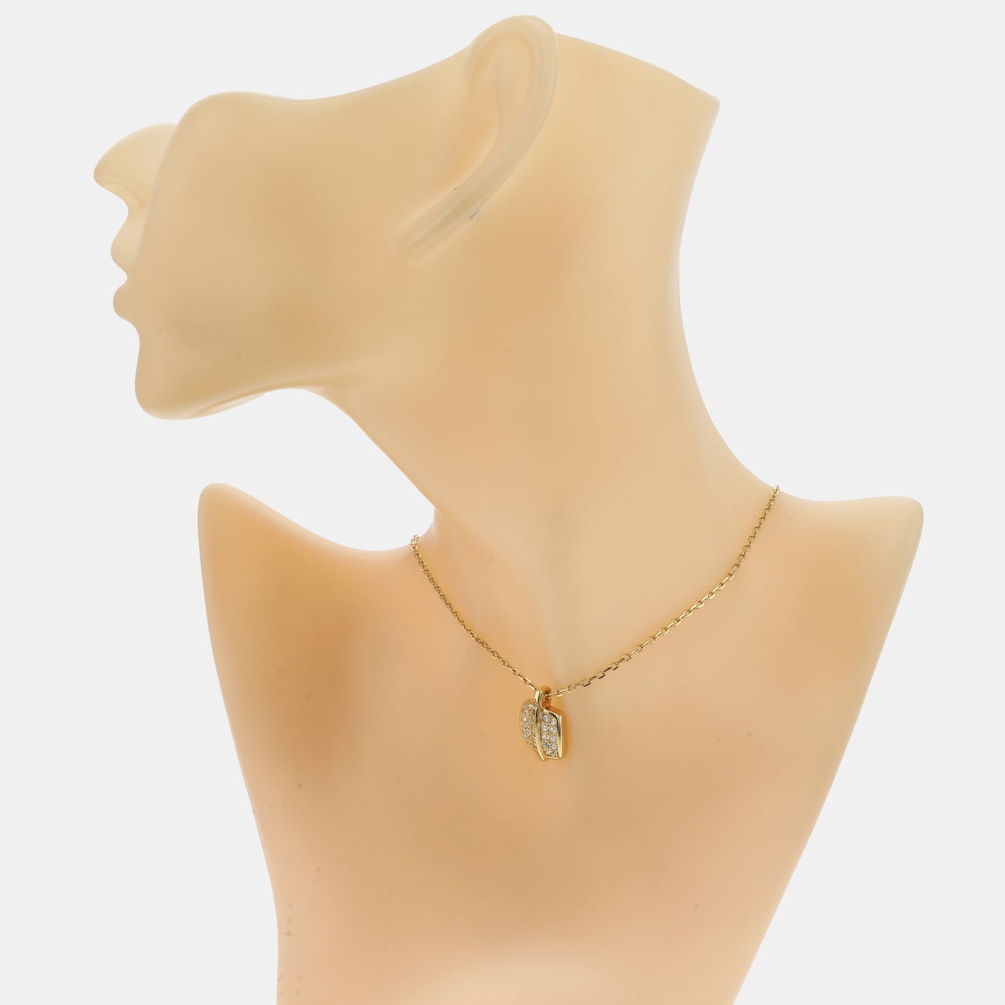 GIVENCHY Gold Alloy Artificial Crystal Embedded Necklace Length46cm-(SKU)-942285357