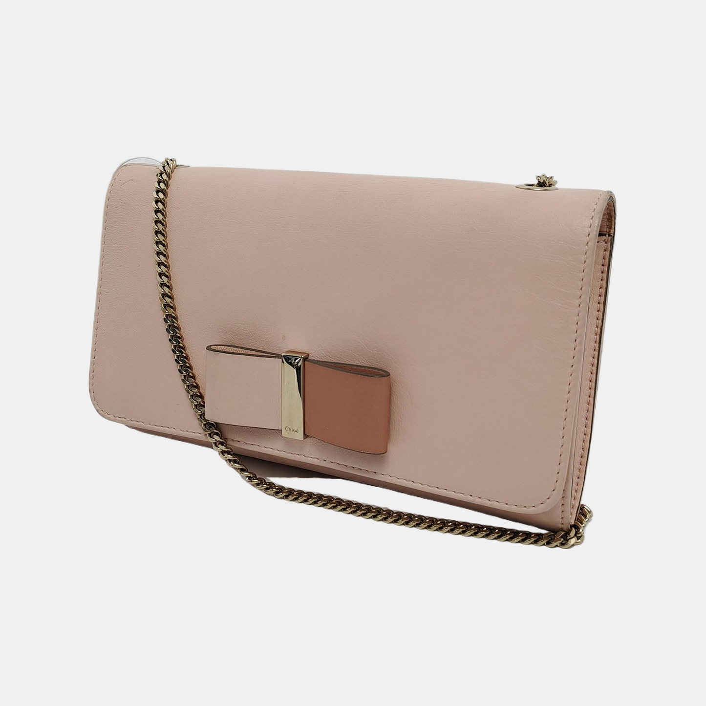 Chloé Pink Cowhide Crossbody Bag Golden hardware-(SKU)-944789609