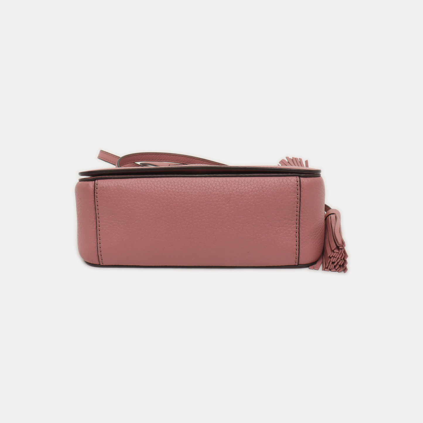 TORY BURCH Thea Red Bean Color Leather Quilted Fringe Single Shoulder Bag Crossbody Bag Golden hardware-(SKU)-938683728
