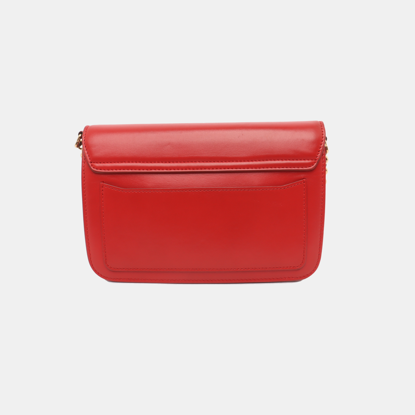 Chloé Chloé C Red Cowhide Crossbody Single Shoulder Bag Golden hardware-(SKU)-13865688