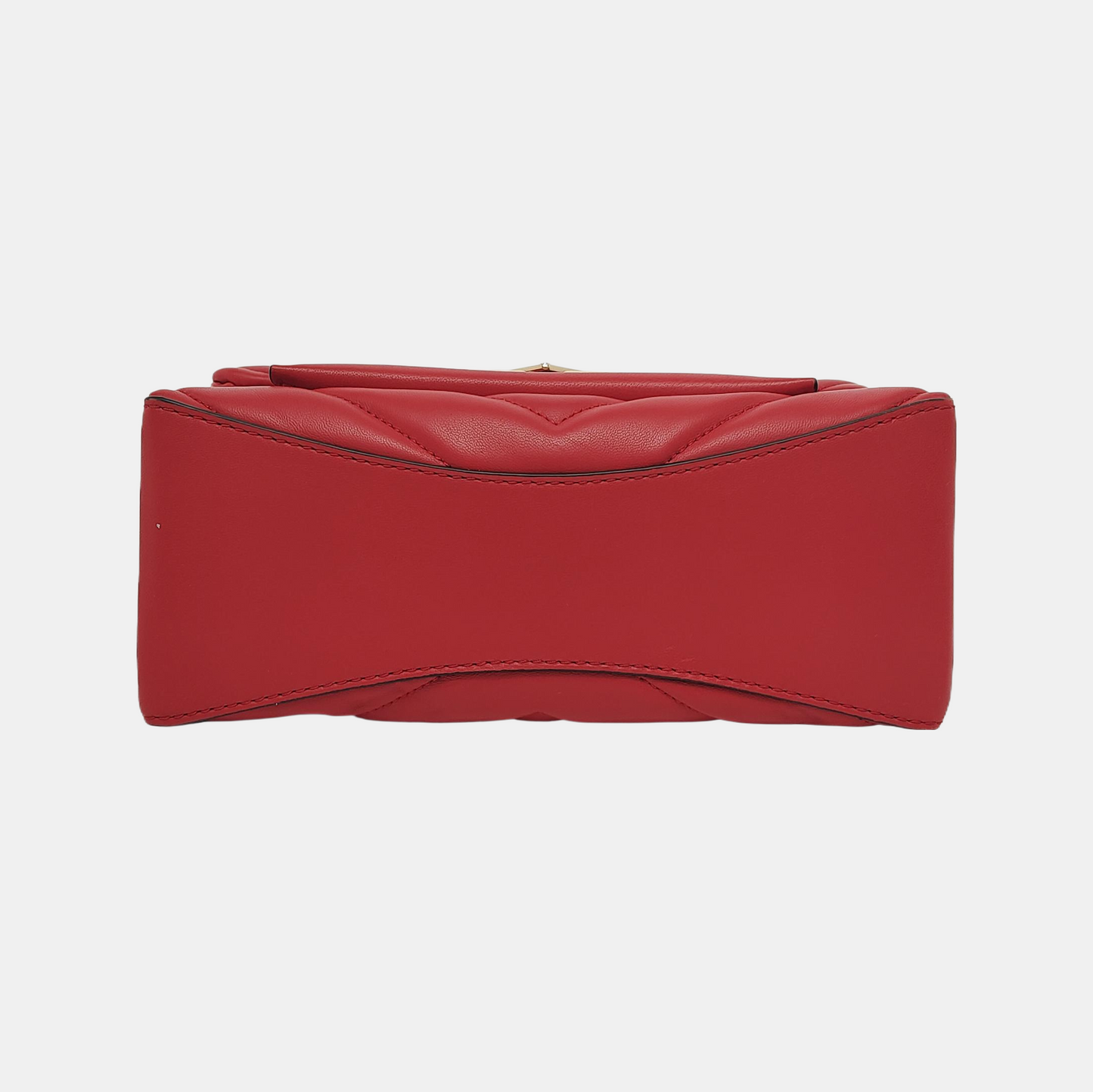 MICHAEL KORS Cece Medium size Red Cowhide Quilted Crossbody Bag Single Shoulder Bag Golden hardware Removable shoulder strap-(SKU)-944079945