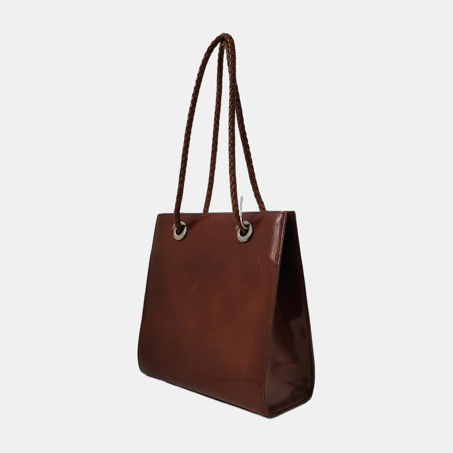 Cartier Tote bag Brown Cowhide Single Shoulder Bag Silver Hardware-(SKU)-942575240