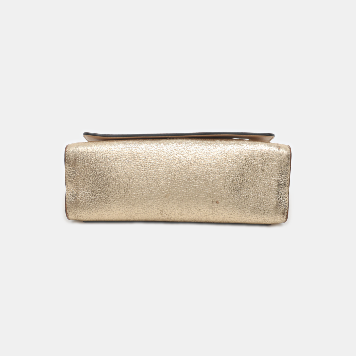 Chloé Elle Golden Leather Shoulder Bag, Crossbody Bag Golden hardware Removable shoulder strap-(SKU)-936942070