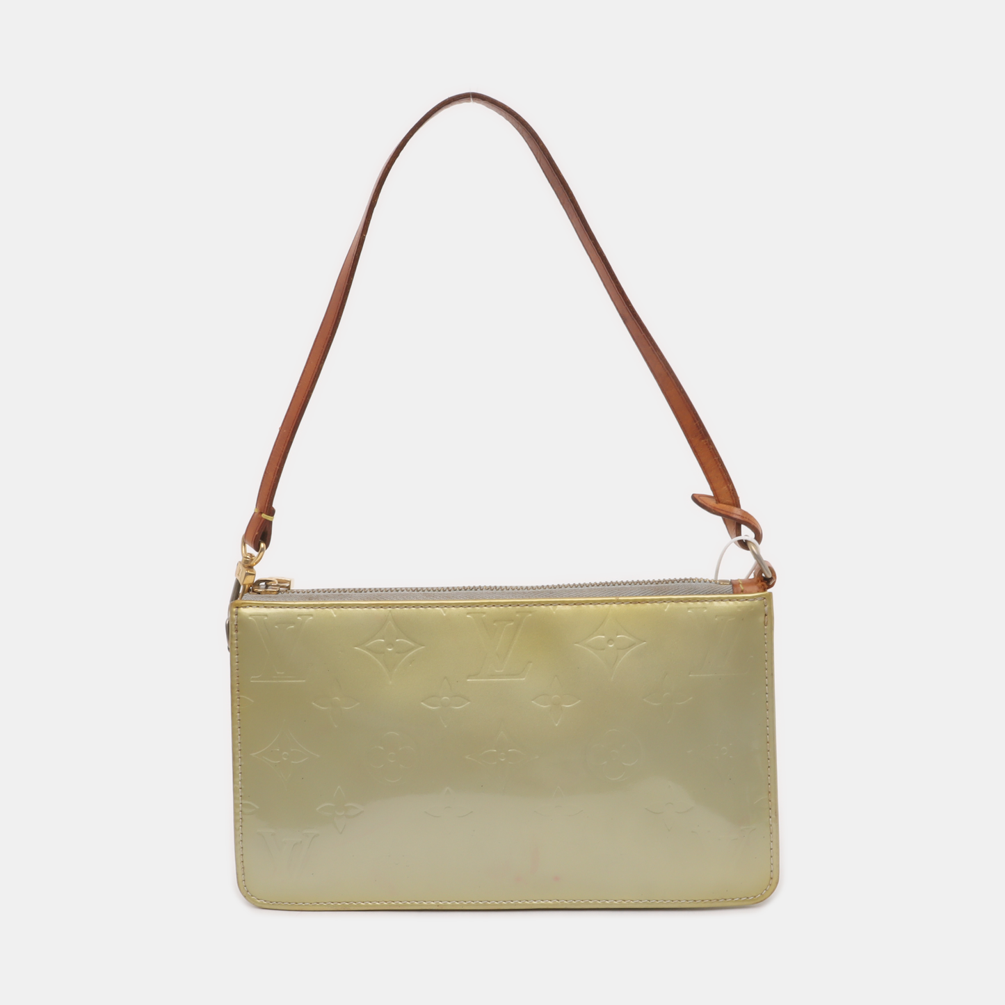 LOUIS VUITTON LEXINGTON Light Green Cowhide Monogrammed Crumpled Shoulder Bag Single Shoulder Bag Golden hardware Removable shoulder strap-(SKU)-939883232