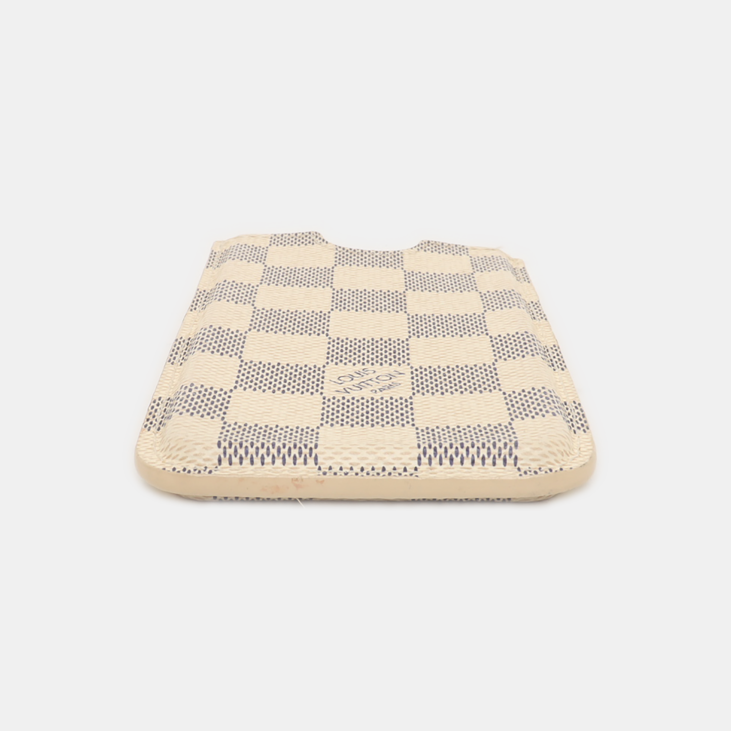 LOUIS VUITTON White Coated Canvas Checkered Handbag-(SKU)-939346137