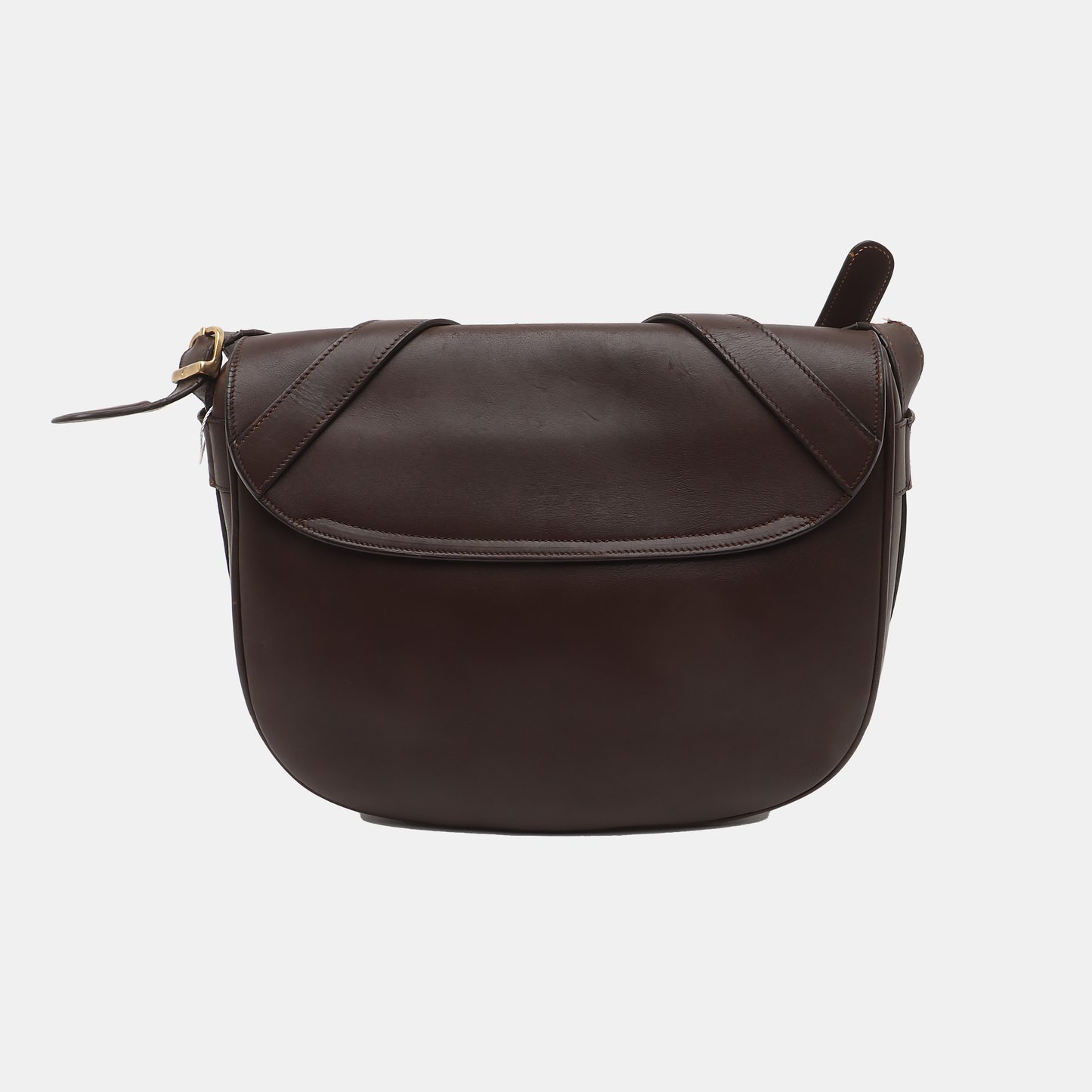 GUCCI Brown Cowhide Single Shoulder Bag Golden hardware Removable shoulder strap-(SKU)-13634891