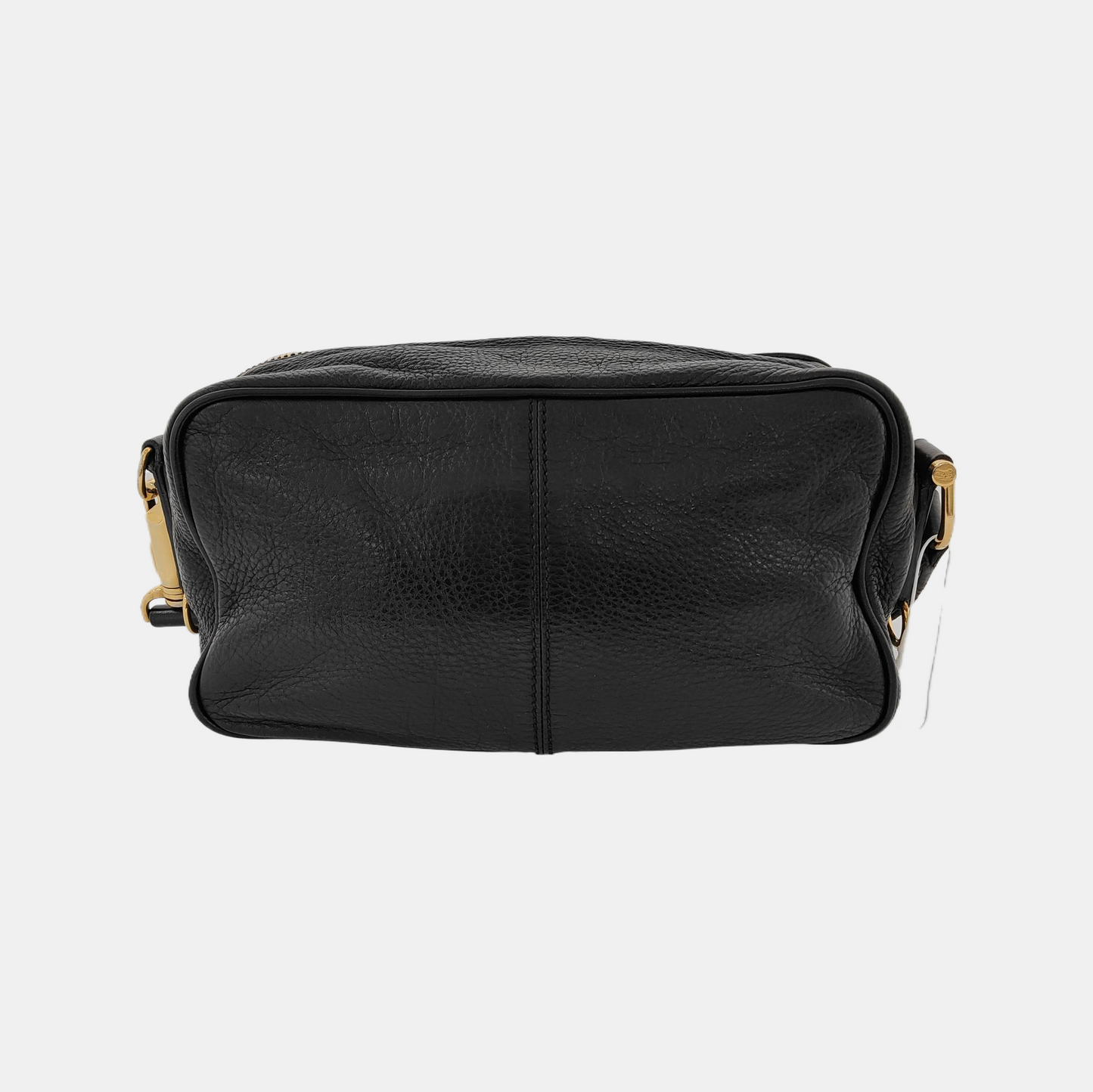 BURBERRY Black Leather Single Shoulder Bag Golden hardware-(SKU)-945938480
