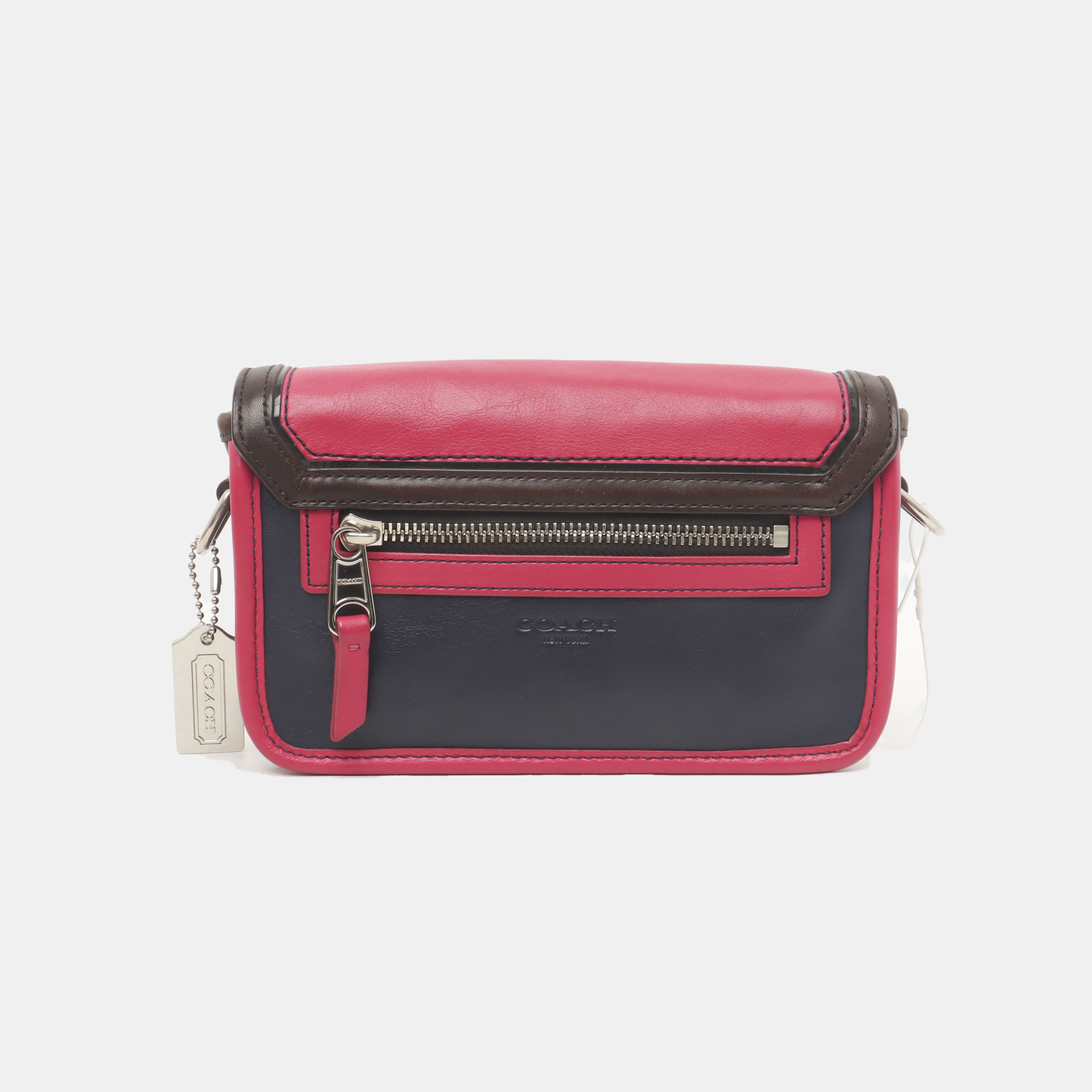 COACH LEGACY PATRICIA Blush Pink Leather Single Shoulder Bag Clutch Silver Hardware Removable shoulder strap-(SKU)-938869966
