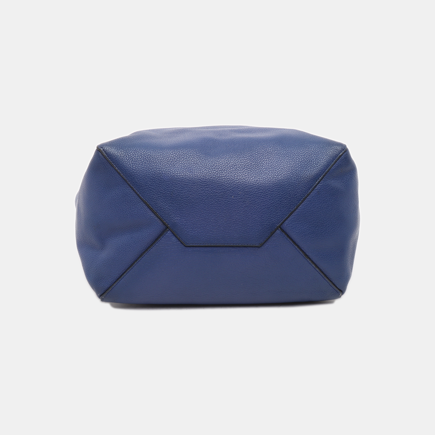 CELINE CABAS PHANTOM Small size Blue cowhide single shoulder bag Golden hardware-(SKU)-939043685