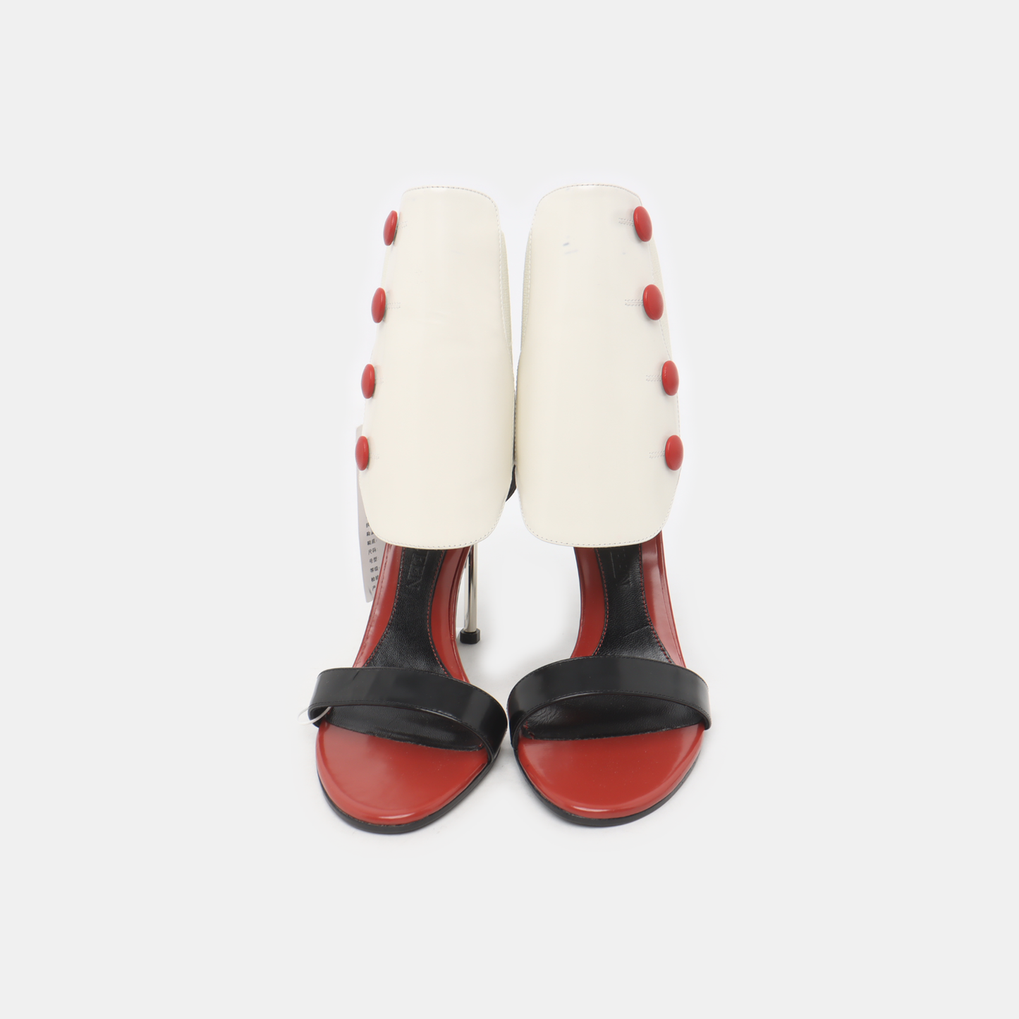 Alexander McQUEEN 38code Women's High Heel Leather Shoes White Summer-(SKU)-14467736