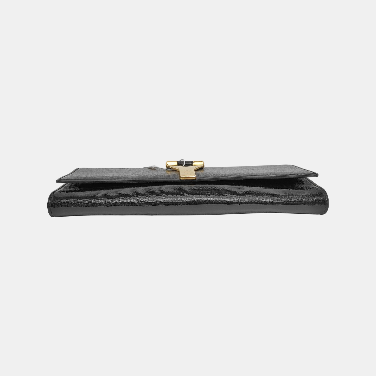 YSL CHYC Y LIGNE Black Cowhide Clutch Golden hardware-(SKU)-942572095
